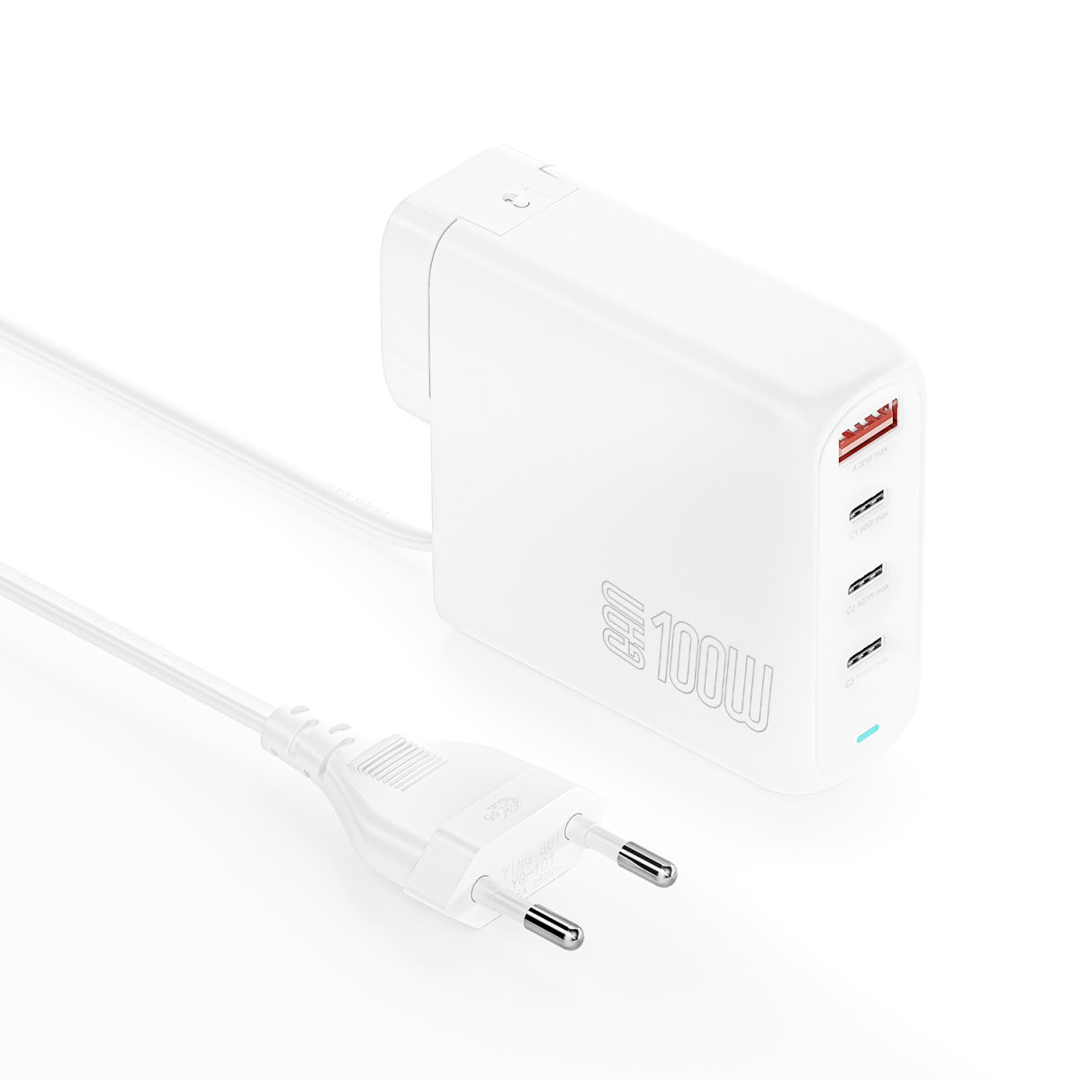 4smarts Ladegerät GaN Flex Pro 100W 3 USB-C+1 USB-A Travel, Ansicht 4