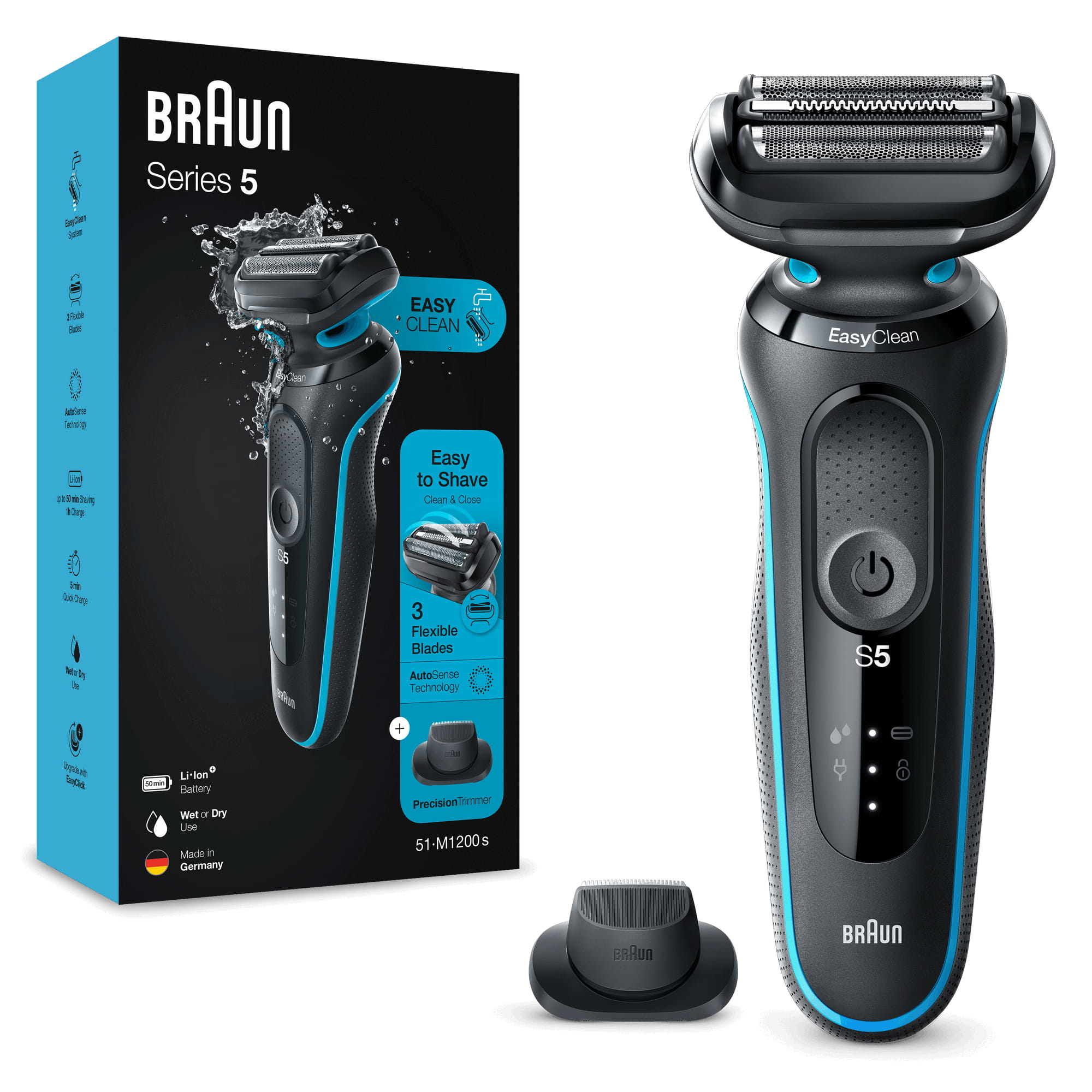 Braun Series 5 51-M1200S - Rasierer - schnurlos, Ansicht 4
