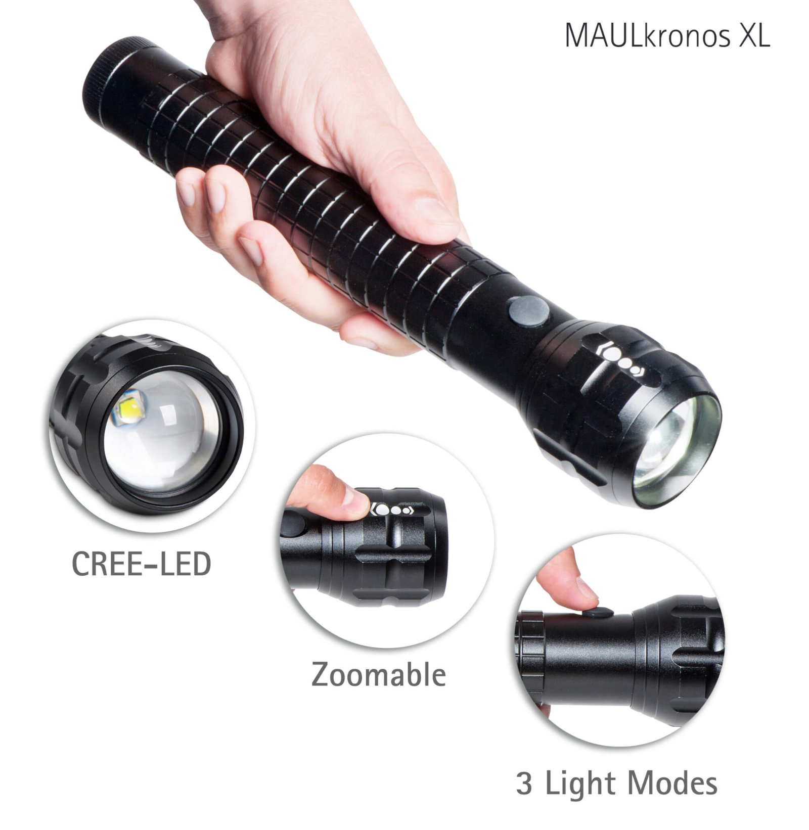Jakob Maul GmbH MAUL 8182090 - Schwarz - LED flashlight MAULkronos XL, Ansicht 2