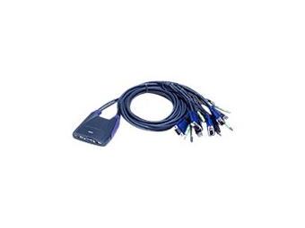ATEN Petite CS64US - KVM-Audio-USB-Switch - 4 x KVMAudioUSB