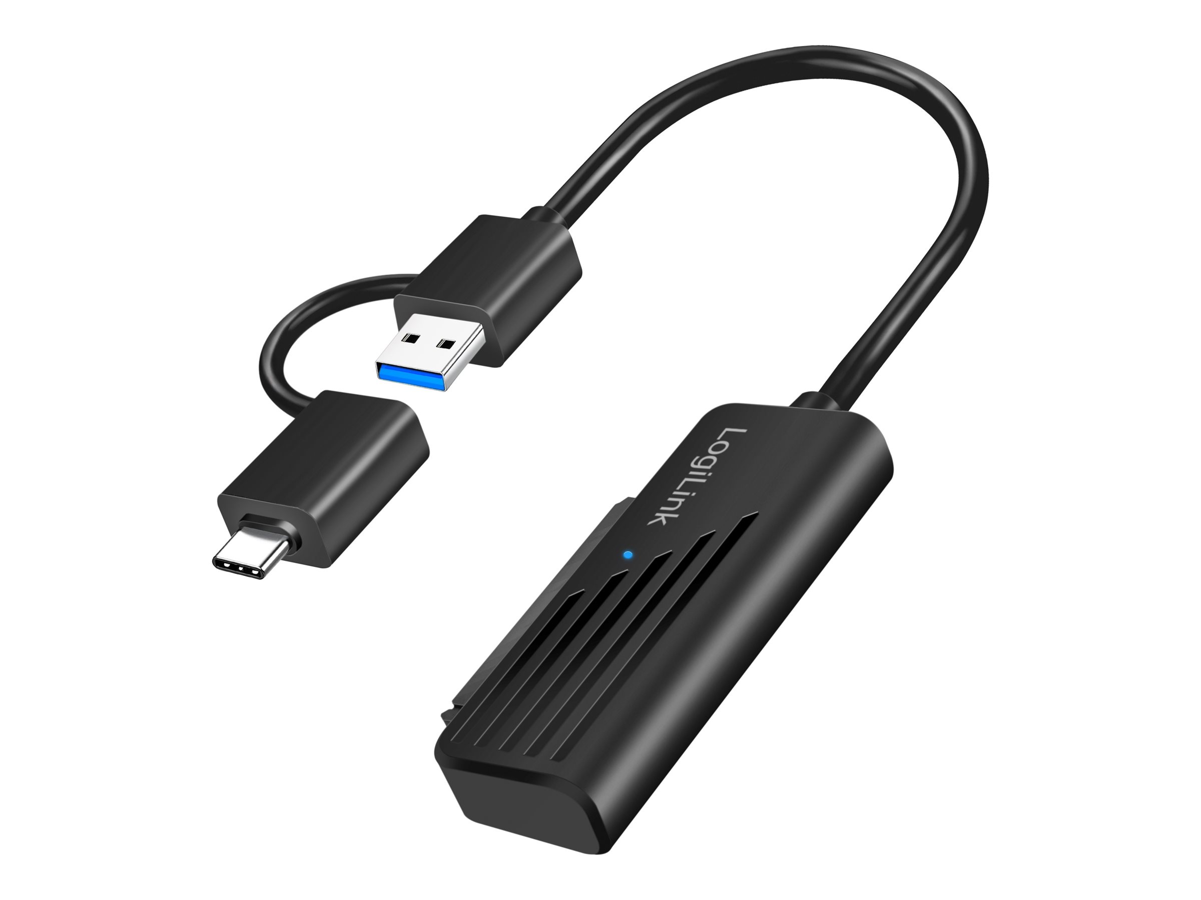 LogiLink Schnittstellenadapter - USB-A/C, 2-in-1 - 2.5" (6.4 cm)