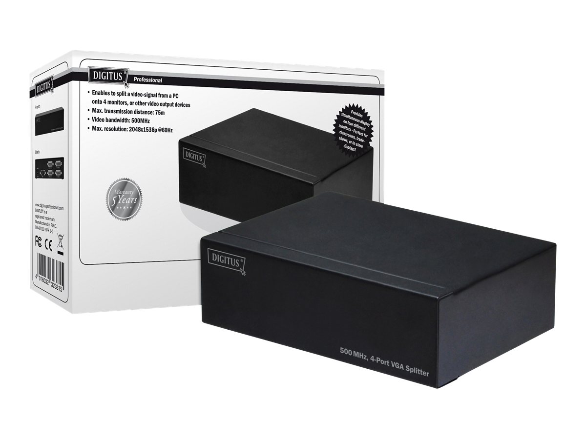 DIGITUS DS-42110 - Video-Verteiler - 4 x VGA