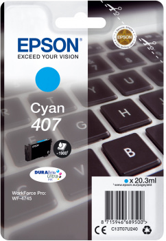 Epson 407 - 20.3 ml - L-Größe - Cyan - original, Ansicht 2