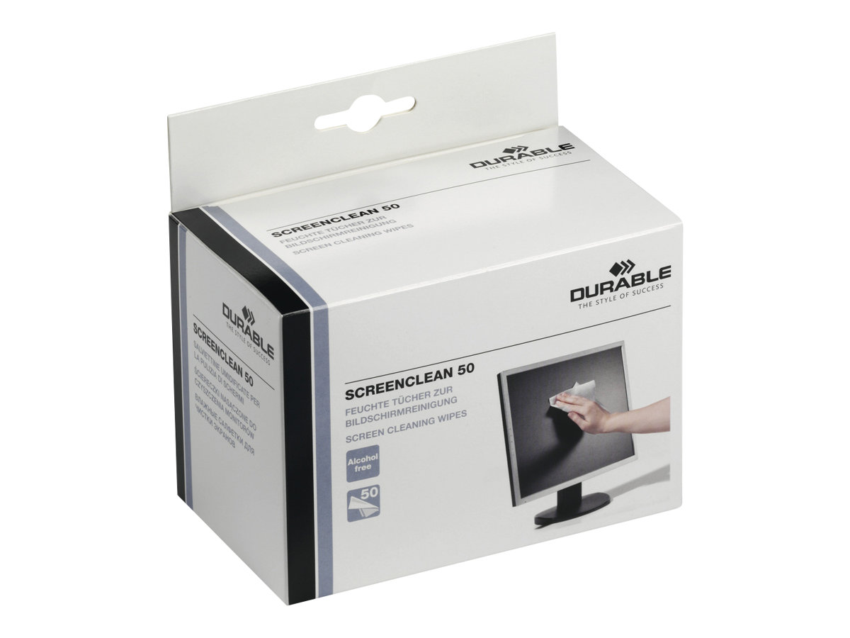 Durable Screenclean 50 - Reinigungstücher (Wipes) (Packung mit 50), Ansicht 3