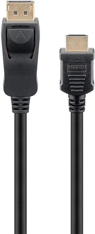 Goobay 64842 - 2 m - DisplayPort - HDMI Typ A (Standard) - Männlich - Männlich - Gerade, Ansicht 2