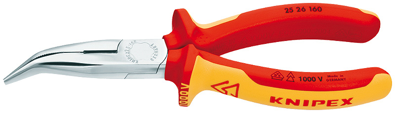 KNIPEX 25 26 160 - Diagonale Zange - Chrom-Vanadium-Stahl - Kunststoff - Orange - Rot - 160 mm - 144 g von LumaTech