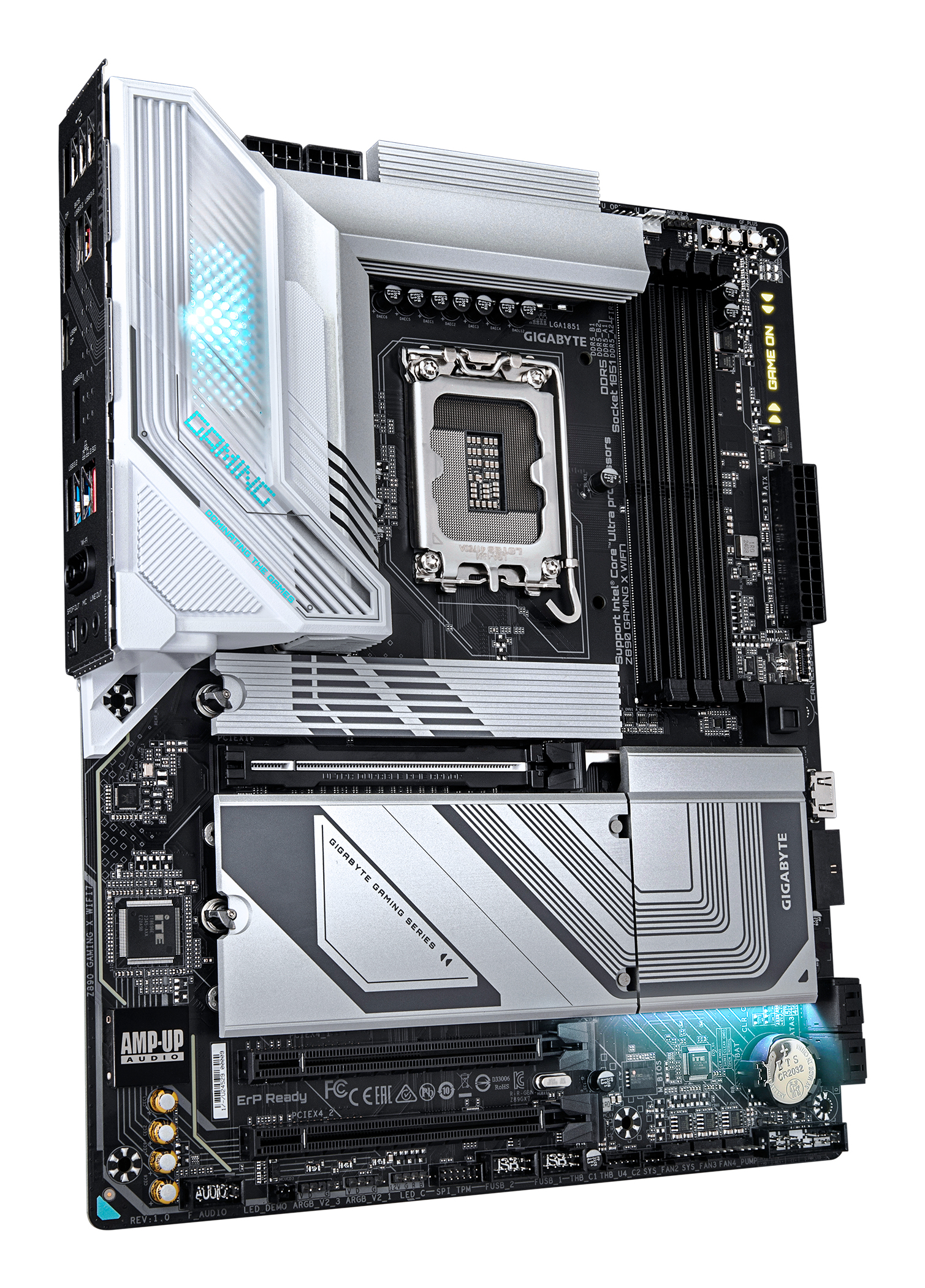 Gigabyte Z890 GAMING X WIFI7 - Motherboard - ATX - LGA1851-Sockel - Z890 Chipsatz - USB4, USB-C 3.2 Gen2, USB 3.2 Gen 2, Ansicht 4