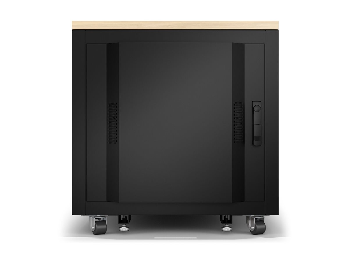 APC NetShelter - Schrank (vertikal) - schallisoliert - AC 100-230 V - Ahorn - 12U - 48.3 cm (19")