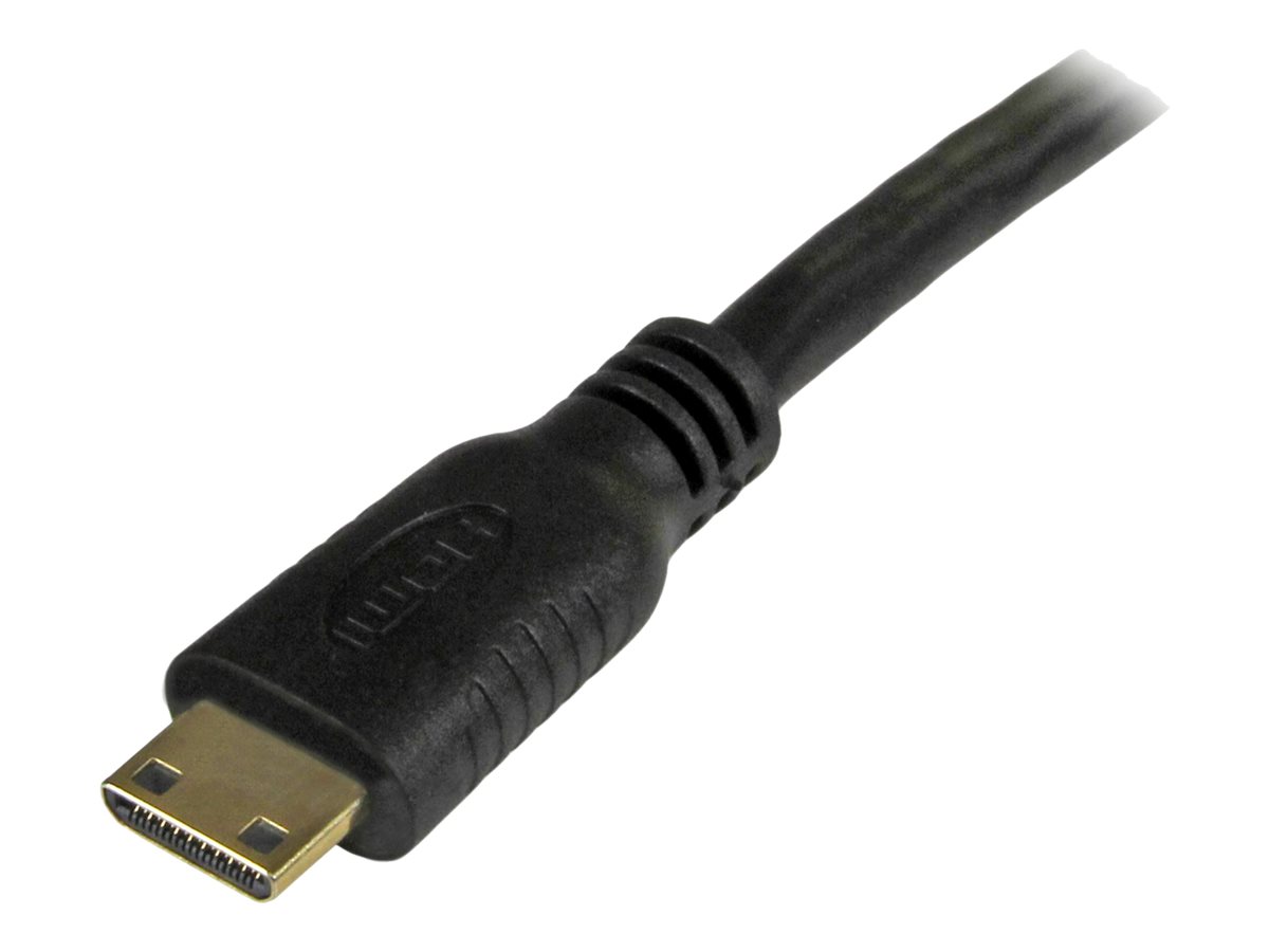 StarTech.com 1 ft High Speed HDMI Cable with Ethernet - HDMI to HDMI Mini- MM (HDMIACMM1)