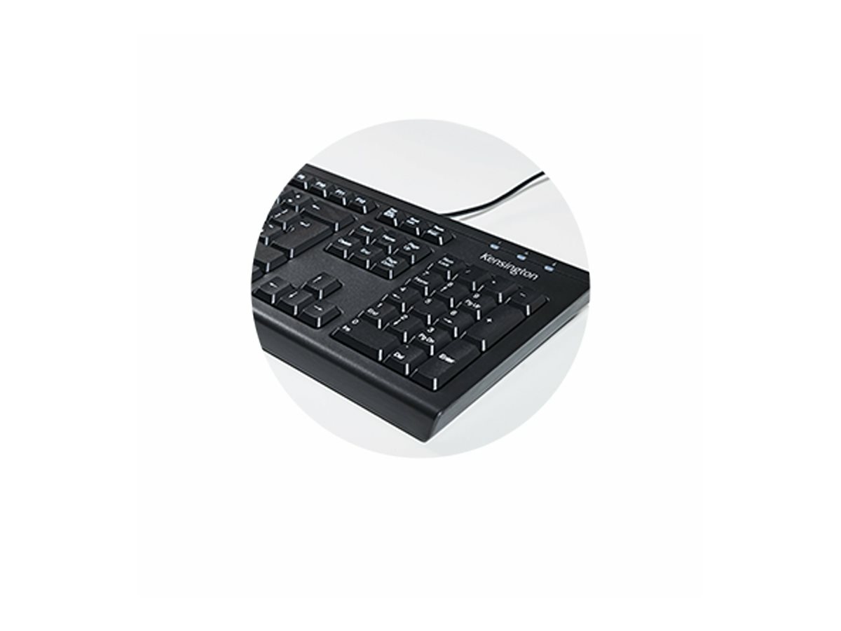 Kensington KM100 EQ - Tastatur-und-Maus-Set - USB - TL: Nordisch, QWERTY, Ansicht 3