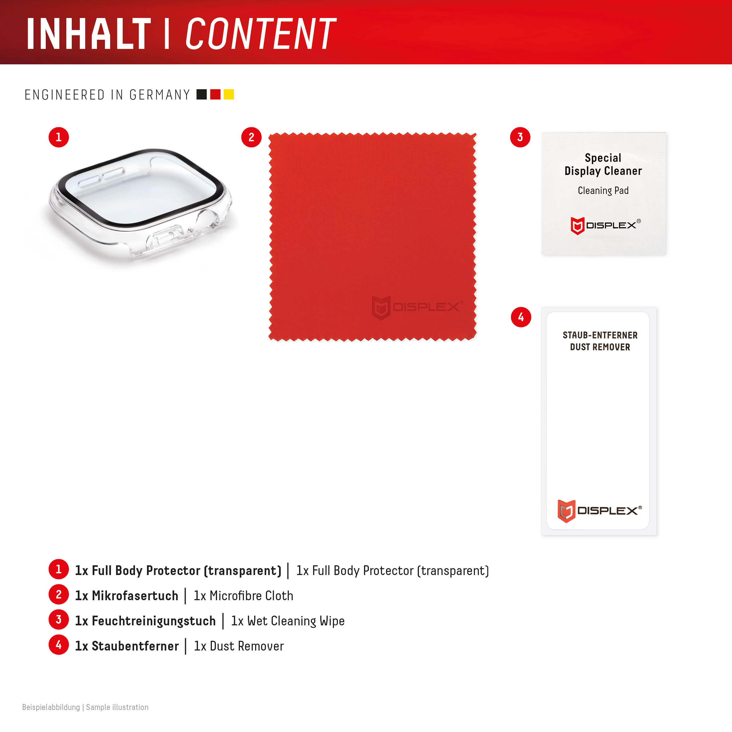 E.V.I. DISPLEX Full Body Apple Series - transparent Apple Watch 11/10 (42mm), Ansicht 3