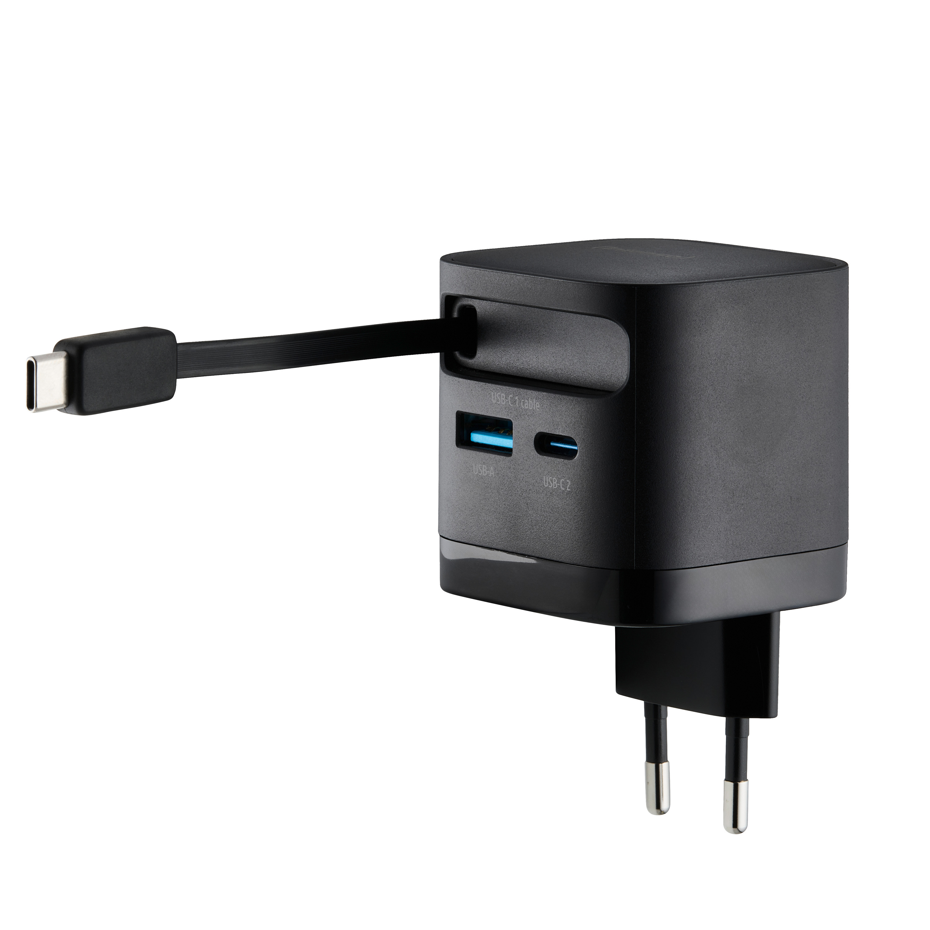 Intenso Compact Fast Charger 65W USB-C/USB-A Black, Ansicht 4