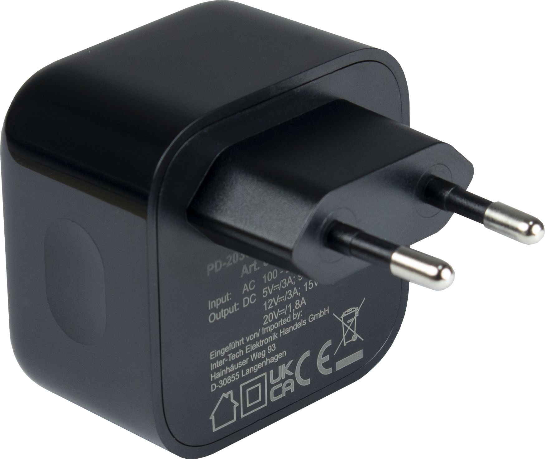 Inter-Tech PD-2036 - Indoor - AC - 20 V - Schwarz, Ansicht 4