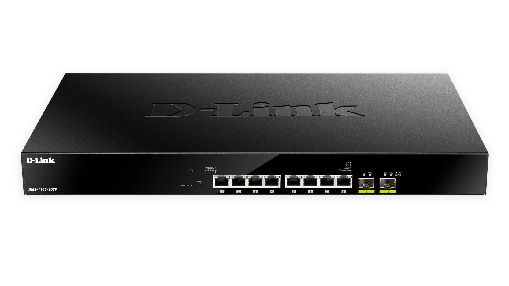 D-Link DMS 1100-10TP - Switch - Smart - 8 x 100/1000/2.5G (PoE+), Ansicht 4
