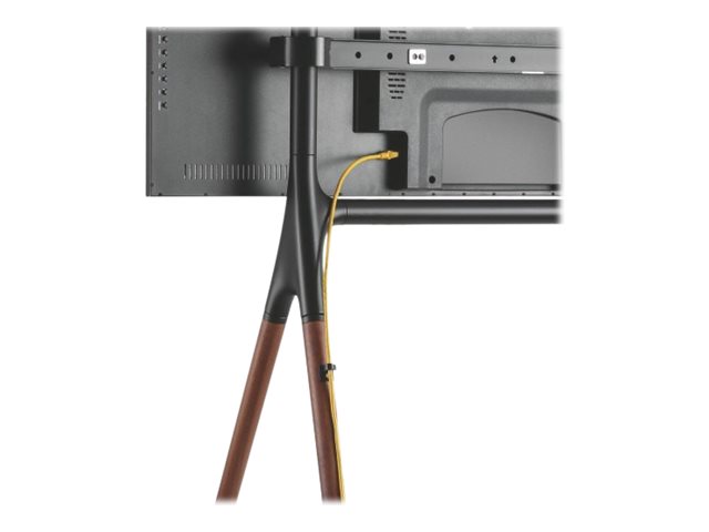 Techly Aufstellung - Stativ - für Flachbildschirm - Schwarz, braun - Bildschirmgröße: 124.5-177.8 cm (49-70), Ansicht 2