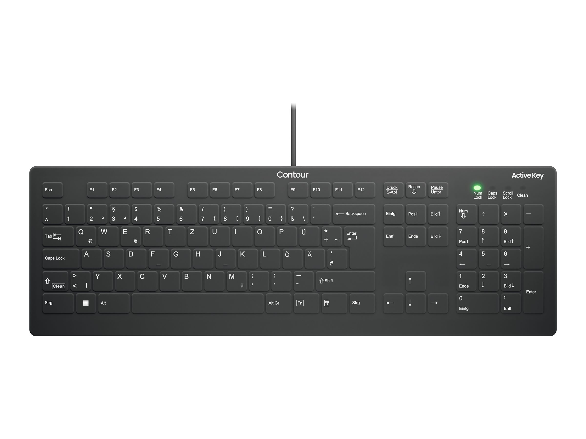 Cherry Contour Active Key AK-C8112 - Tastatur - Wischdesinfektion
