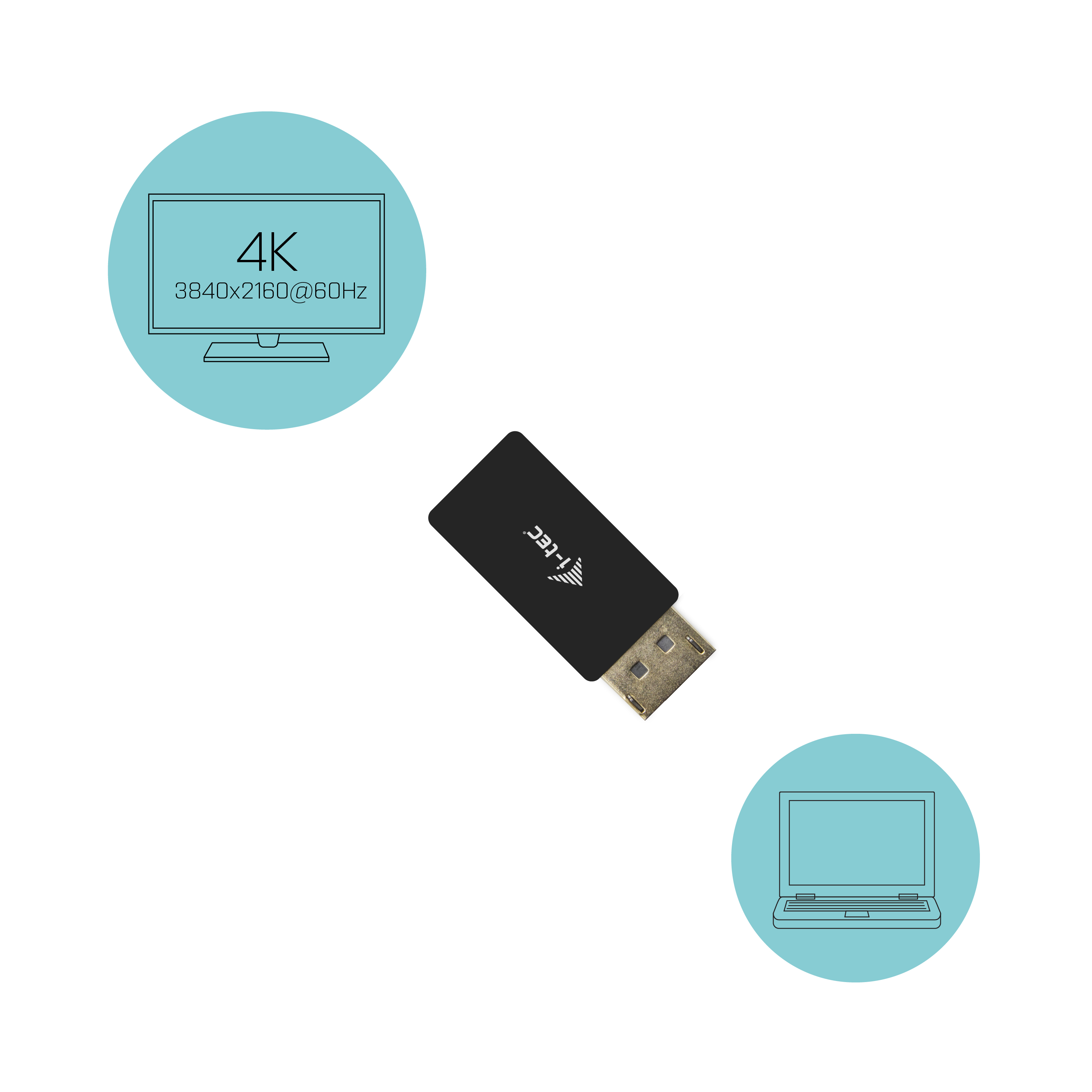 i-tec Videoadapter - DisplayPort zu HDMI, Ansicht 3