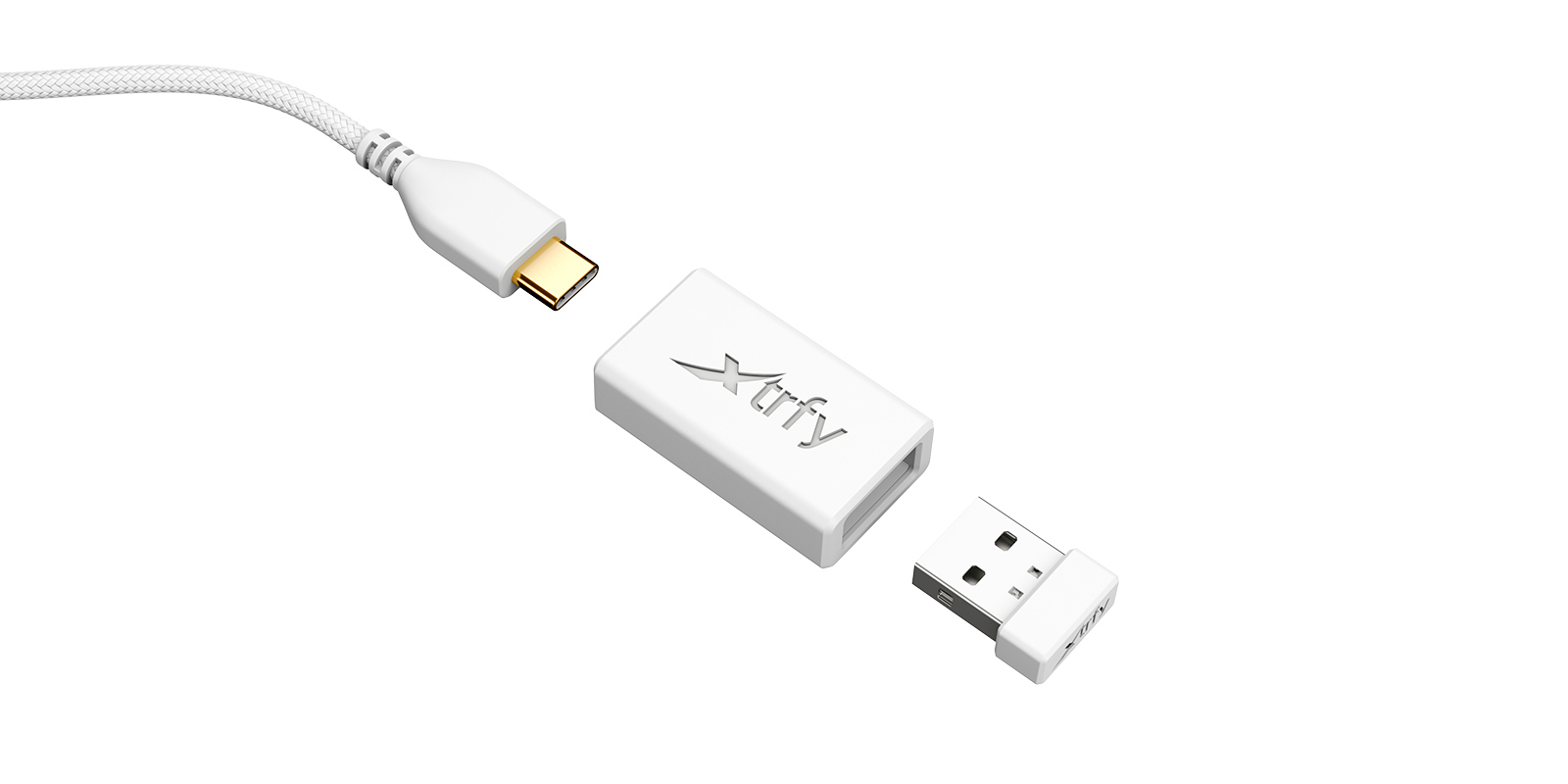 Xtrfy M8 - Maus - optisch - 5 Tasten - kabellos - weiß, Ansicht 4
