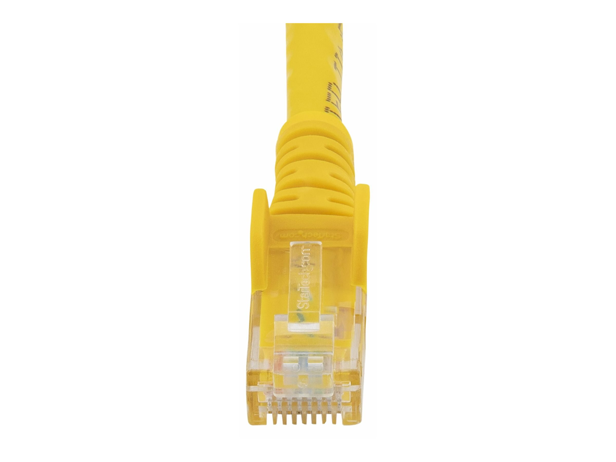 StarTech.com 10m CAT6 Ethernet Cable, 10 Gigabit Snagless RJ45 650MHz 100W PoE Patch Cord, CAT 6 10GbE UTP Network Cable w/Strain Relief, Yellow, Wiring is UL Certified/TIA - Category 6 - 24AWG (N6PATC10MYL)