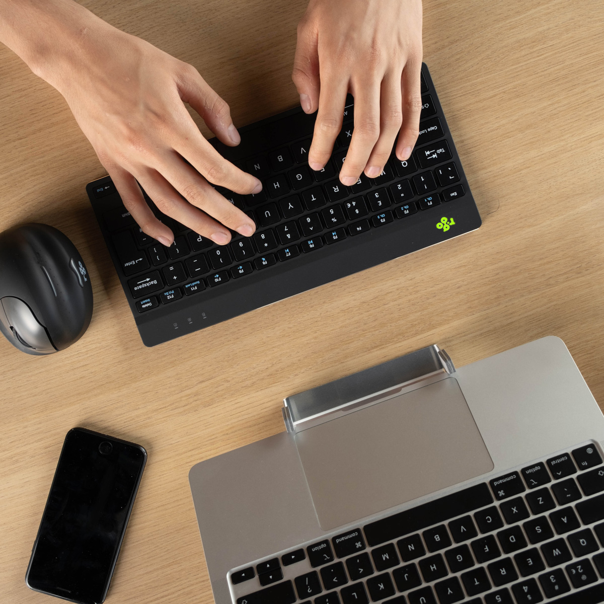 R-Go Ergonomische Tastatur Compact break - Tastatur - TL: Deutsch, QWERTZ, Ansicht 2