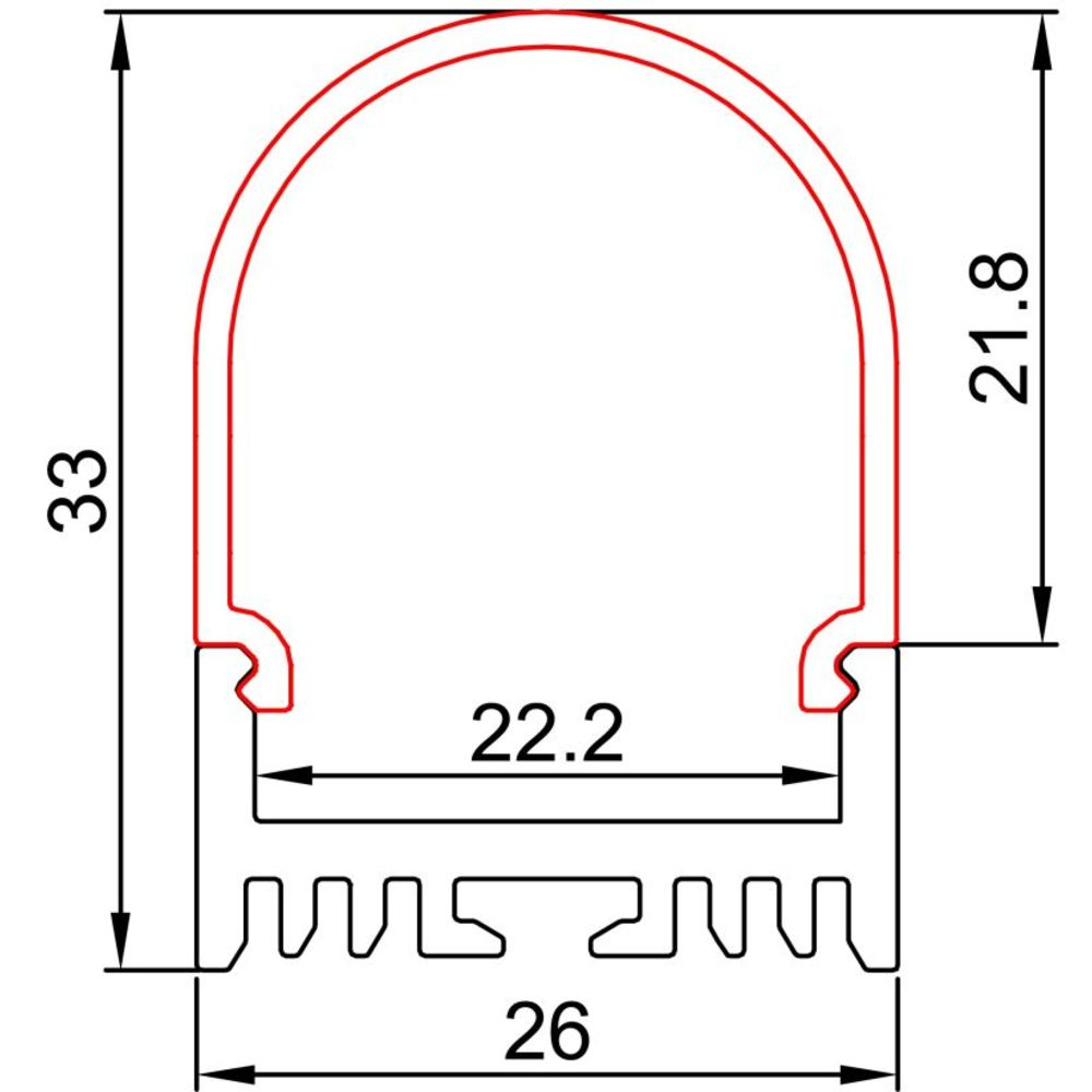 Synergy 21 ALU044-PC Profil, Ansicht 2