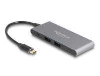 Delock 4 Port USB Type-C Hub mit 2 x Typ-A und 2 10 Gbps