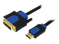 LogiLink Kabel HDMI zu DVI, DVI zu HDMI 2,0 Meter (CHB3102)