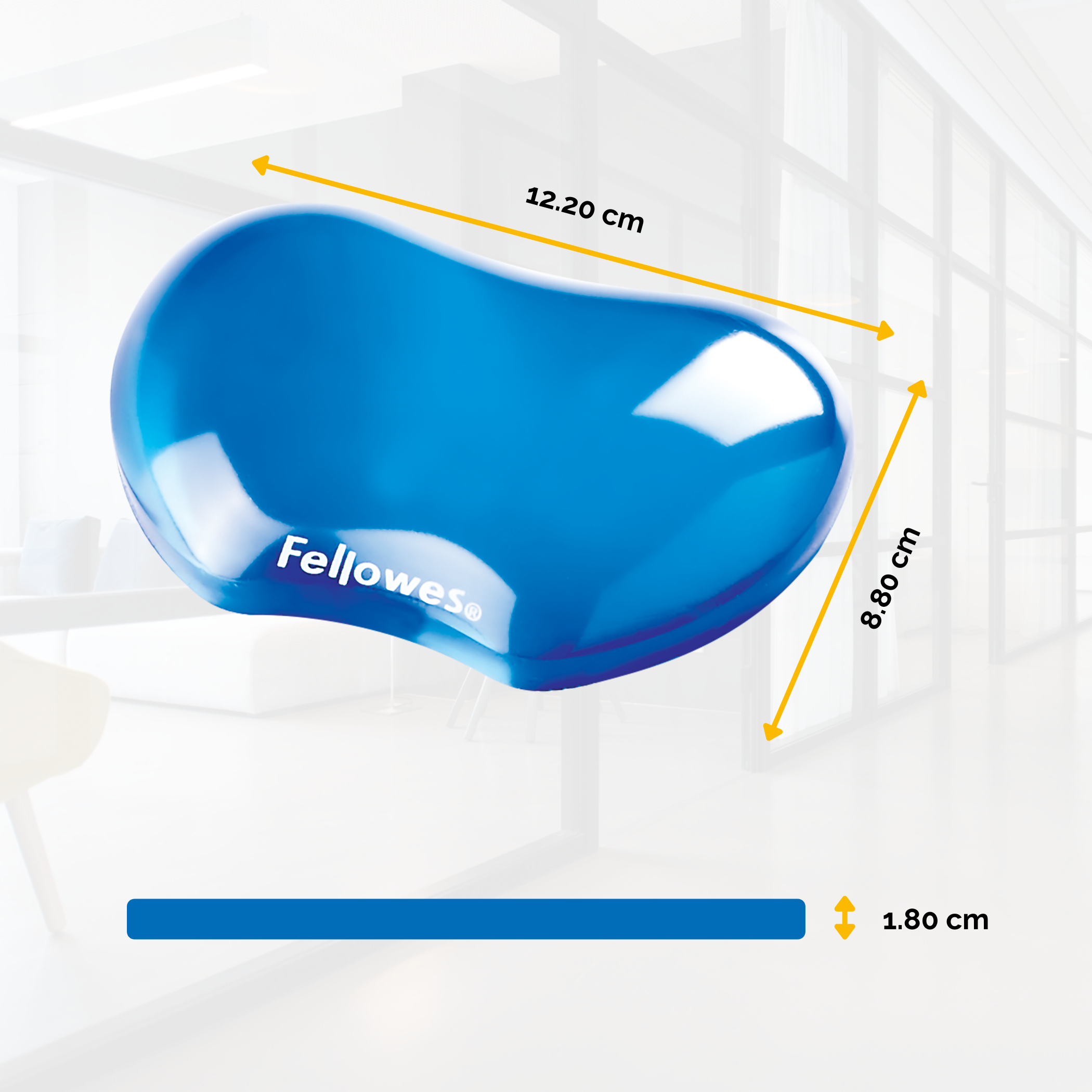 Fellowes Gel Crystal Flex - Handgelenkpolsterkissen, Ansicht 2