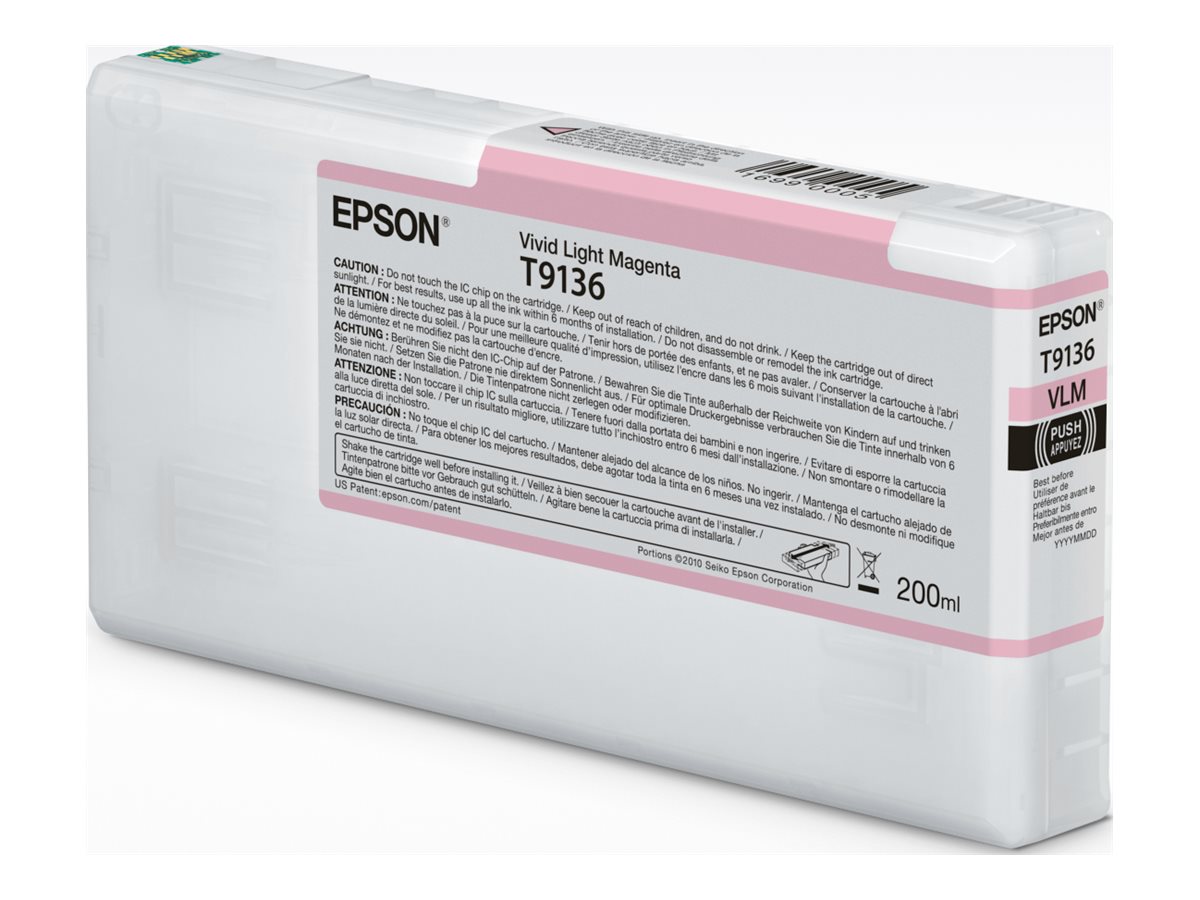 Epson T9136 - 200 ml - Vivid Light Magenta - original