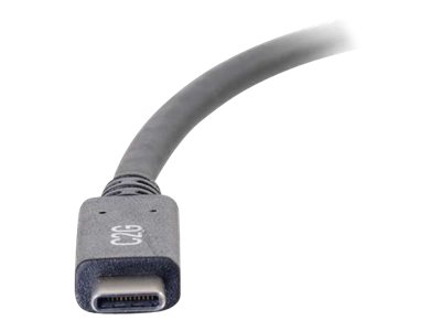 C2G 1.8m (6ft) USB C Cable - USB A 3.0 (3A) - MM USB Type C Cable - Black - USB-Kabel - 24 pin USB-C (M)
