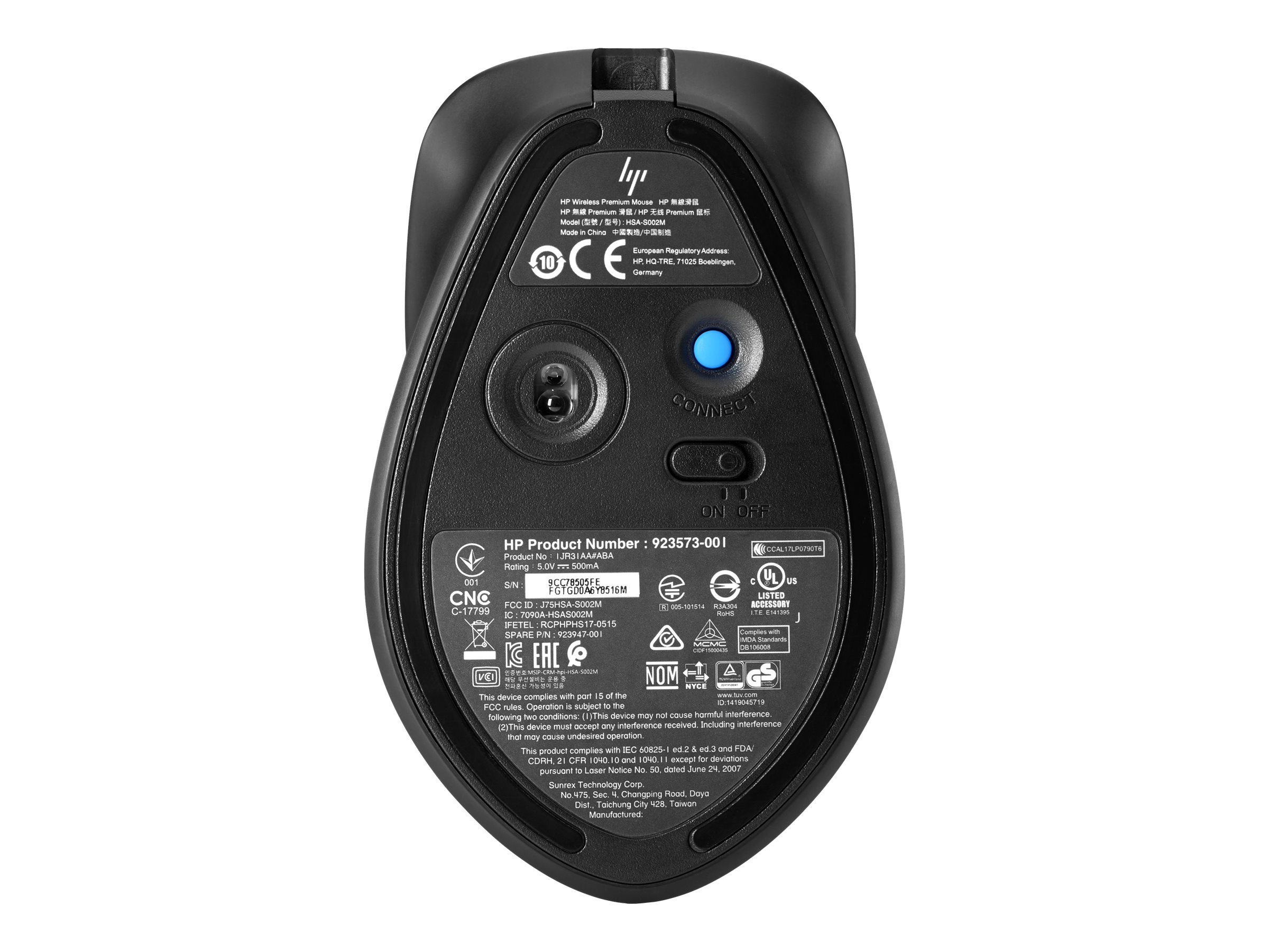 HP ENVY Rechargeable 500 - Maus - Laser - kabellos - kabelloser Empfänger (USB)