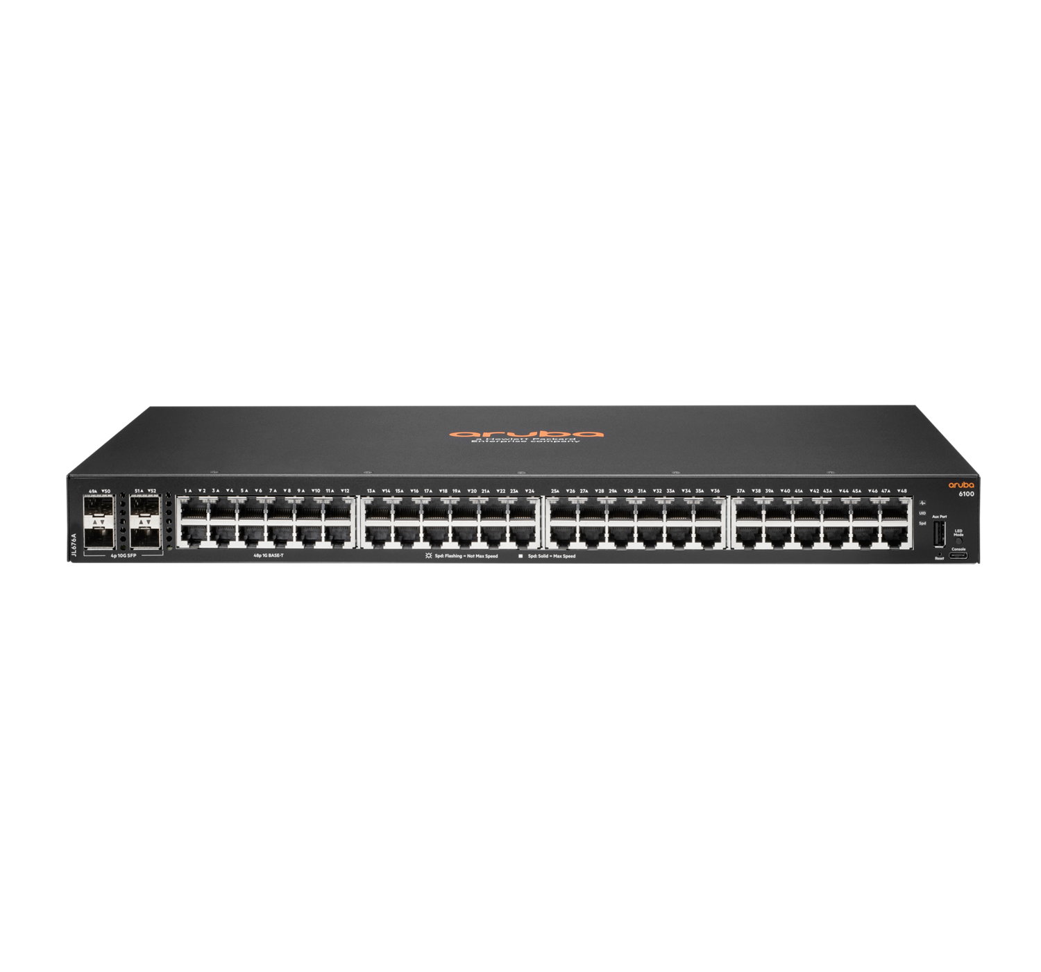HPE 6100 48G 4SFP+ - Managed - L3 - Gigabit Ethernet (10/100/1000) - Rack-Einbau - 1U
