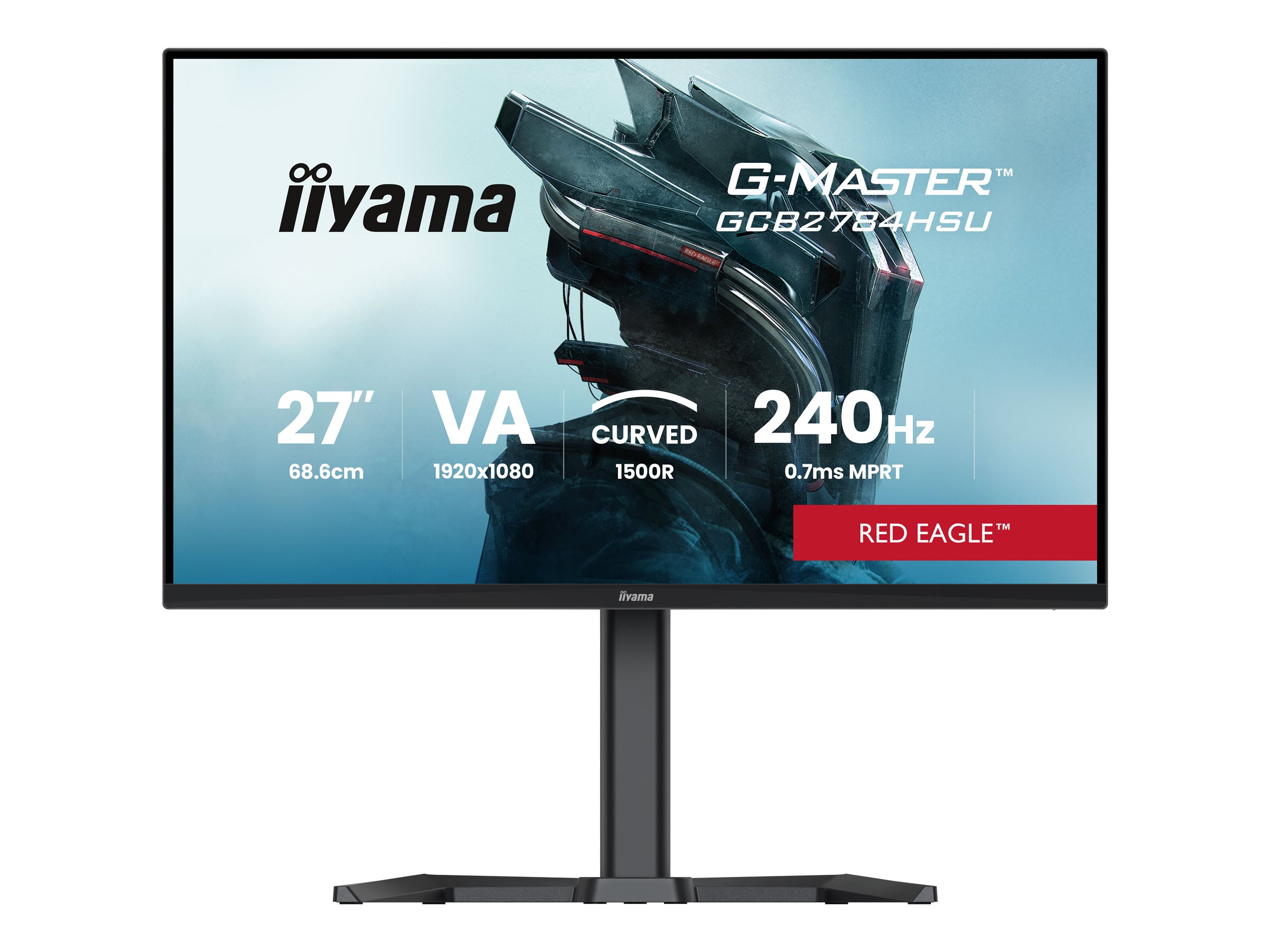 Iiyama G-MASTER Red Eagle GCB2784HSU-B1 - LED-Monitor - Gaming - gebogen - 68.6 cm (27")