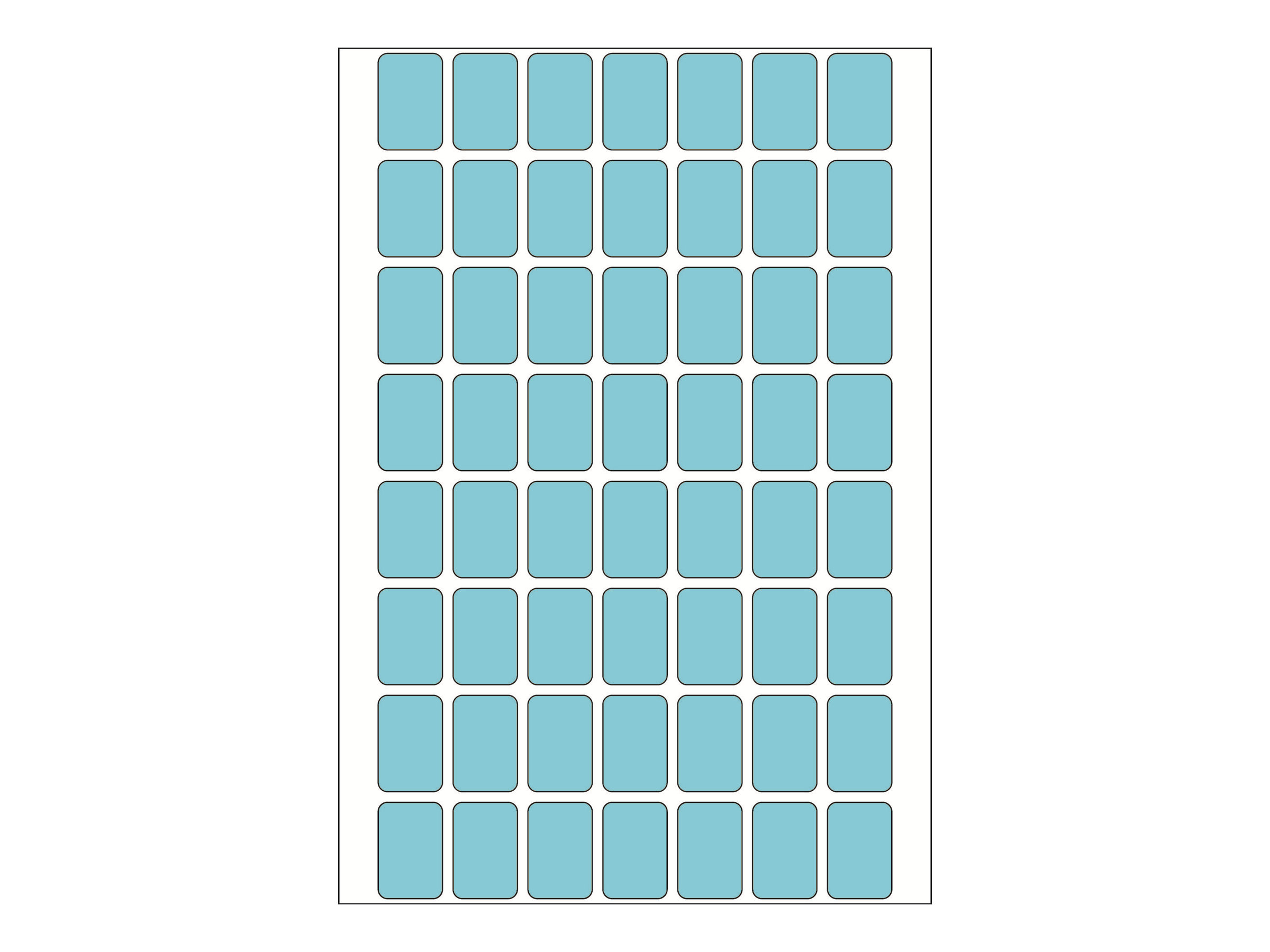 HERMA Papier - selbstklebend - Blau - 12 x 18 mm 1792 Etikett(en) (32 Bogen x 56), Ansicht 3