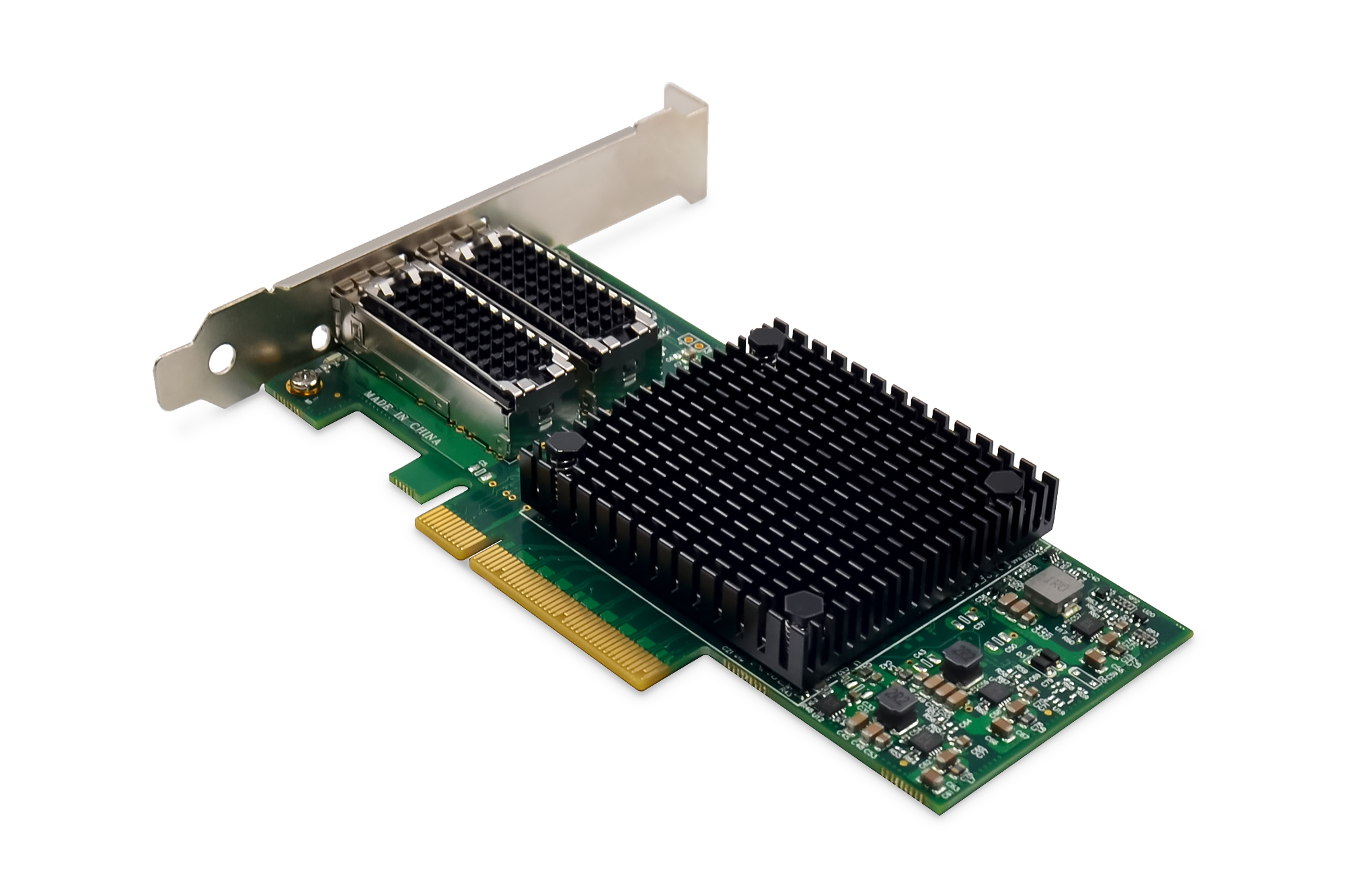 DIGITUS 2 Port 25 Gigabit Ethernet Netzwerkkarte, SFP28, PCI Express,  Mellanox Chipsatz, Ansicht 3