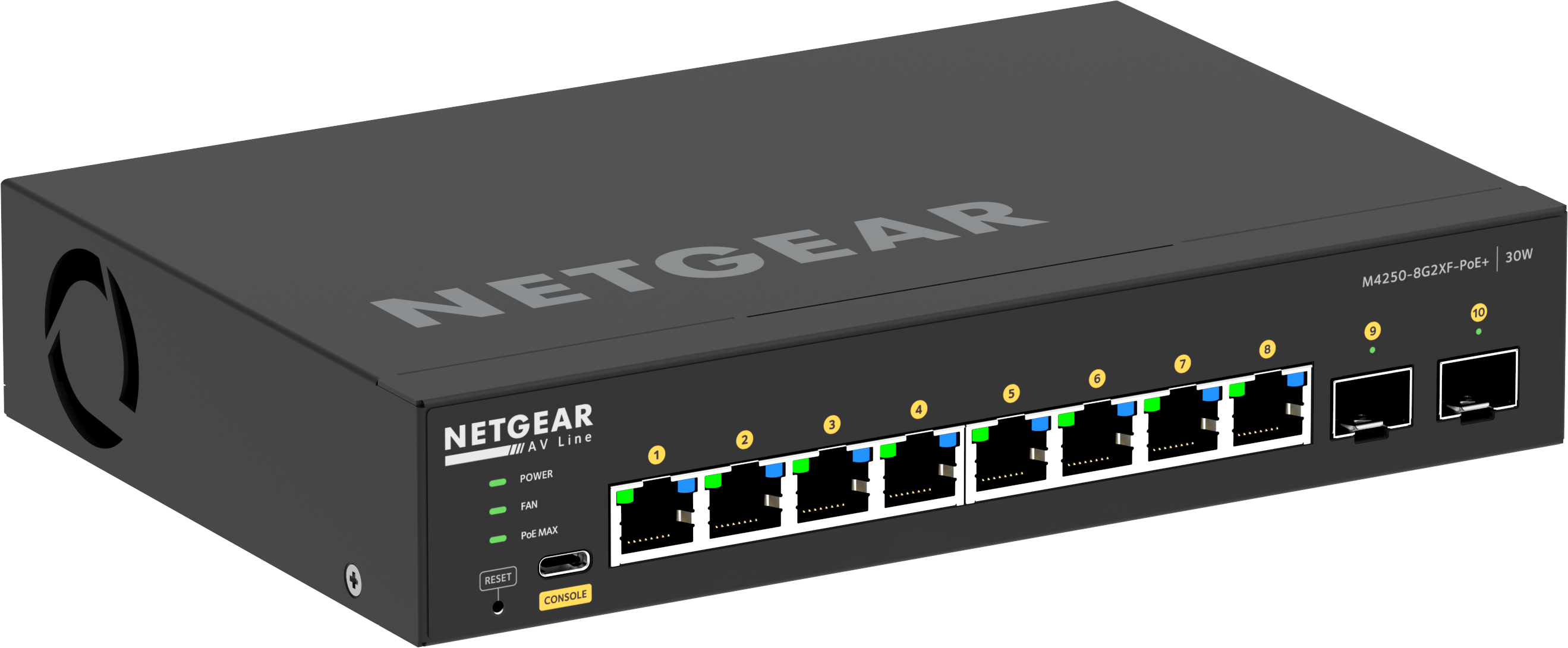 Netgear GSM4210PX-100EUS - Managed - L2/L3 - Gigabit Ethernet (10/100/1000) - Vollduplex - Power over Ethernet (PoE) - Rack-Einbau