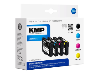 KMP MULTIPACK E218V - 4er-Pack - Schwarz Gelb Cyan Magenta - kompatibel - Tintenpatrone (Alternative zu: Epson 29 Epson T2986)