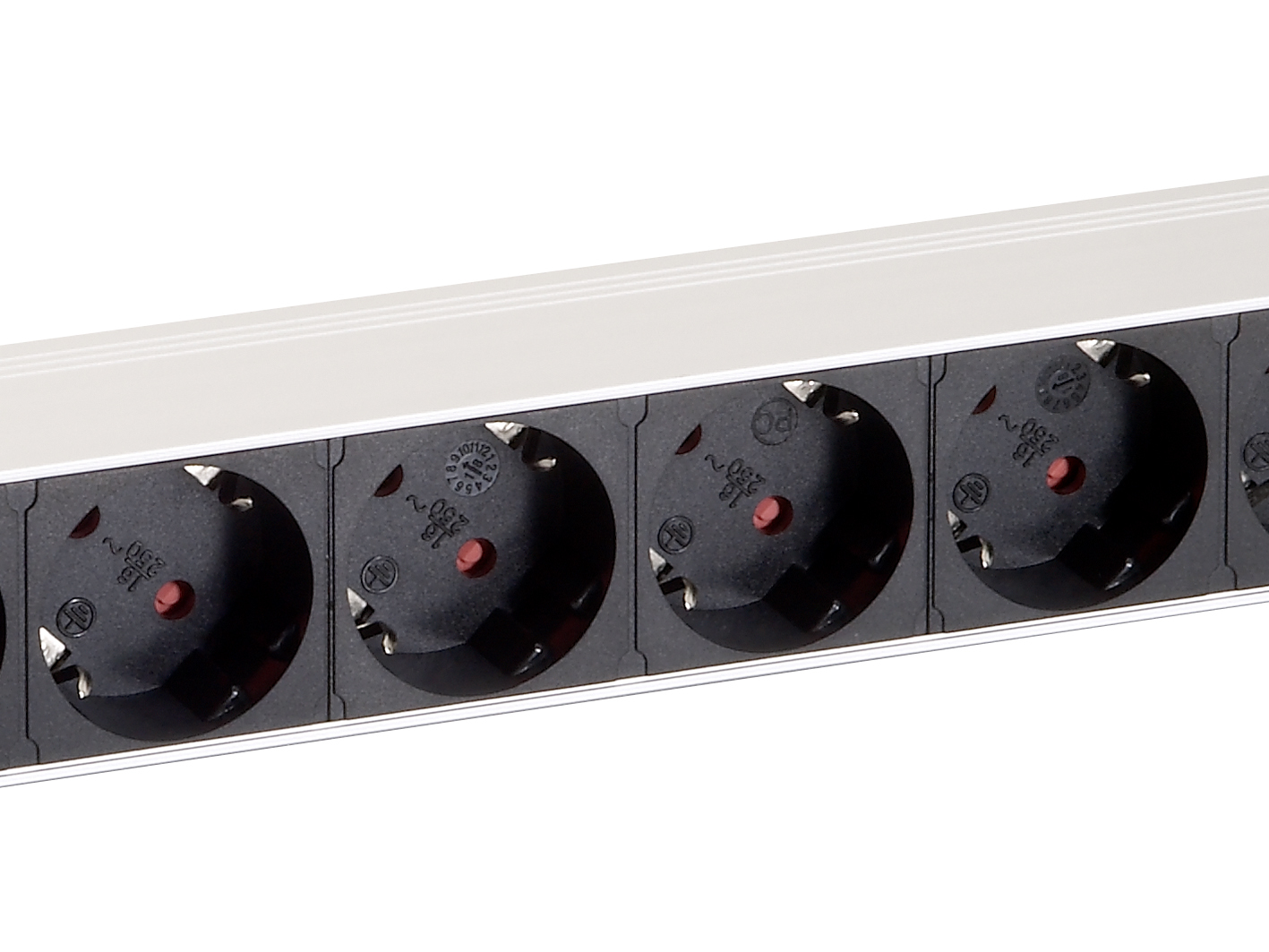 Equip Stromverteilungseinheit (Rack - einbaufähig) - Wechselstrom - 3.5 kW - Ausgangsanschlüsse: 8 - 1U - 19, Ansicht 3