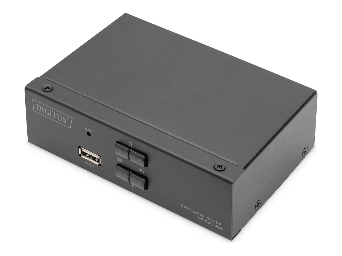 DIGITUS KVM Switch 2x1  DP DP OutUSB