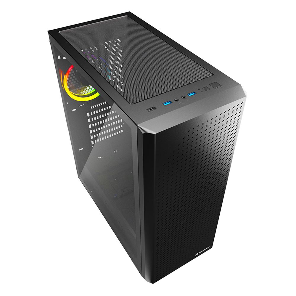 Sharkoon VS9 Black RGB               ATX, Ansicht 4