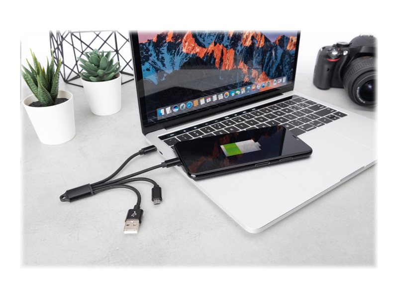 CHARGER CABLE 3-IN-1 USB A