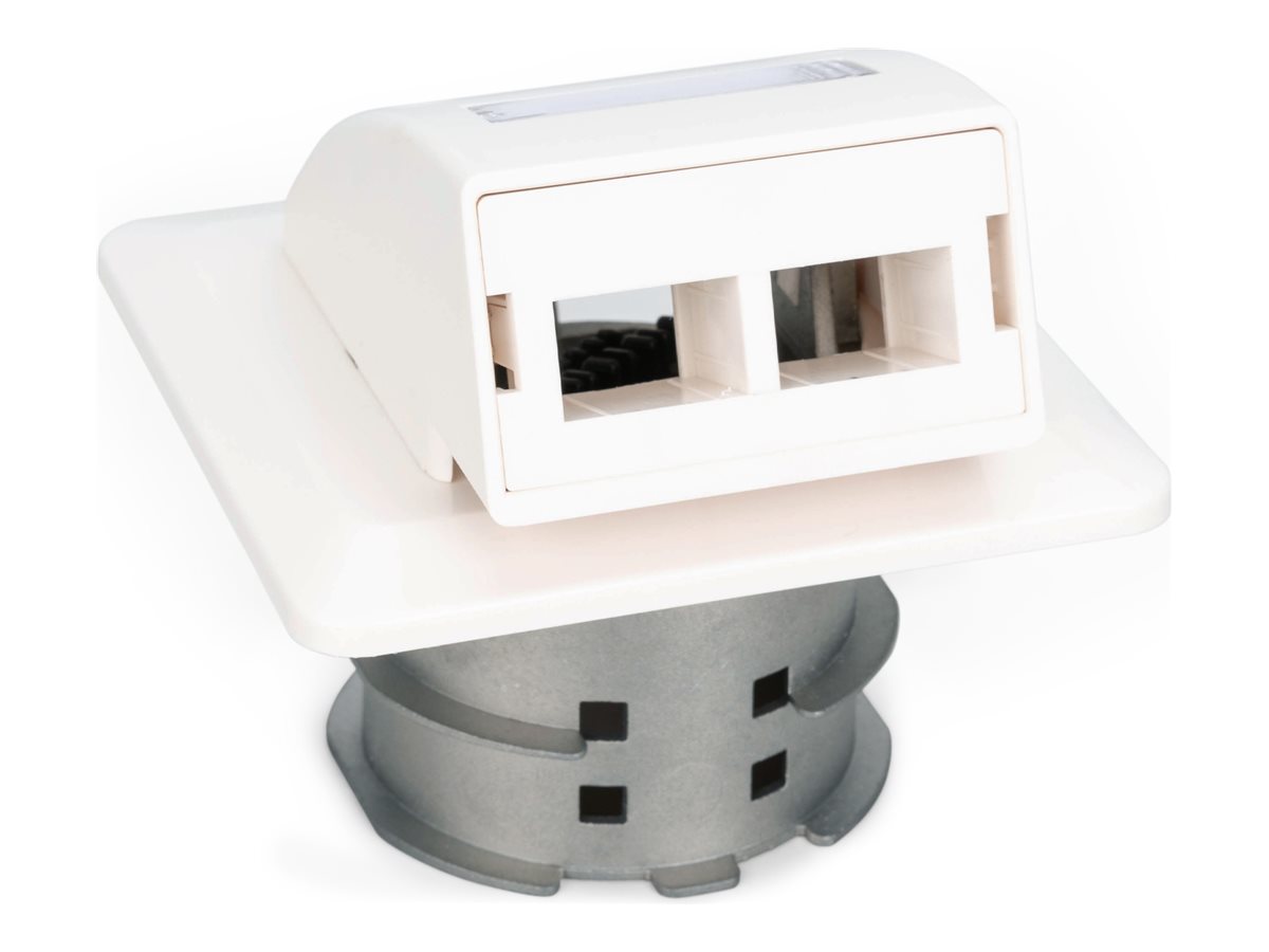 DIGITUS FTTH Glasfaser Unterputz-Wandanschlussdose, für SC/LC-Adapter