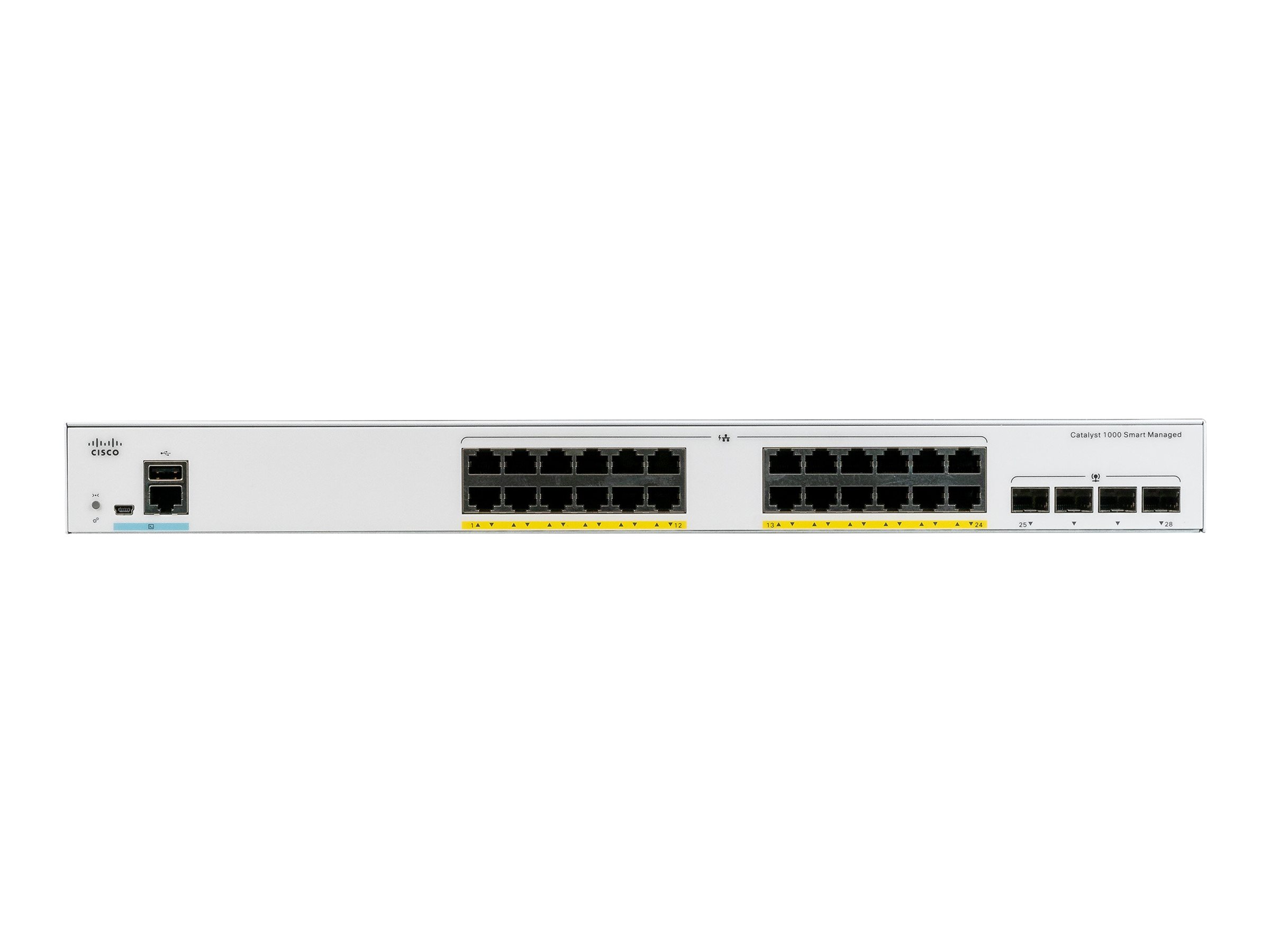 Cisco Catalyst 1000 24 port GE 4x10G SFP (C1000-24T-4X-L)