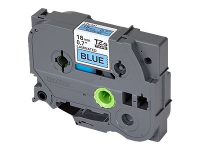 Brother TZe-541 - Standard-Klebstoff - Schwarz auf Blau - Rolle (1,8 cm x 8 m), Ansicht 2