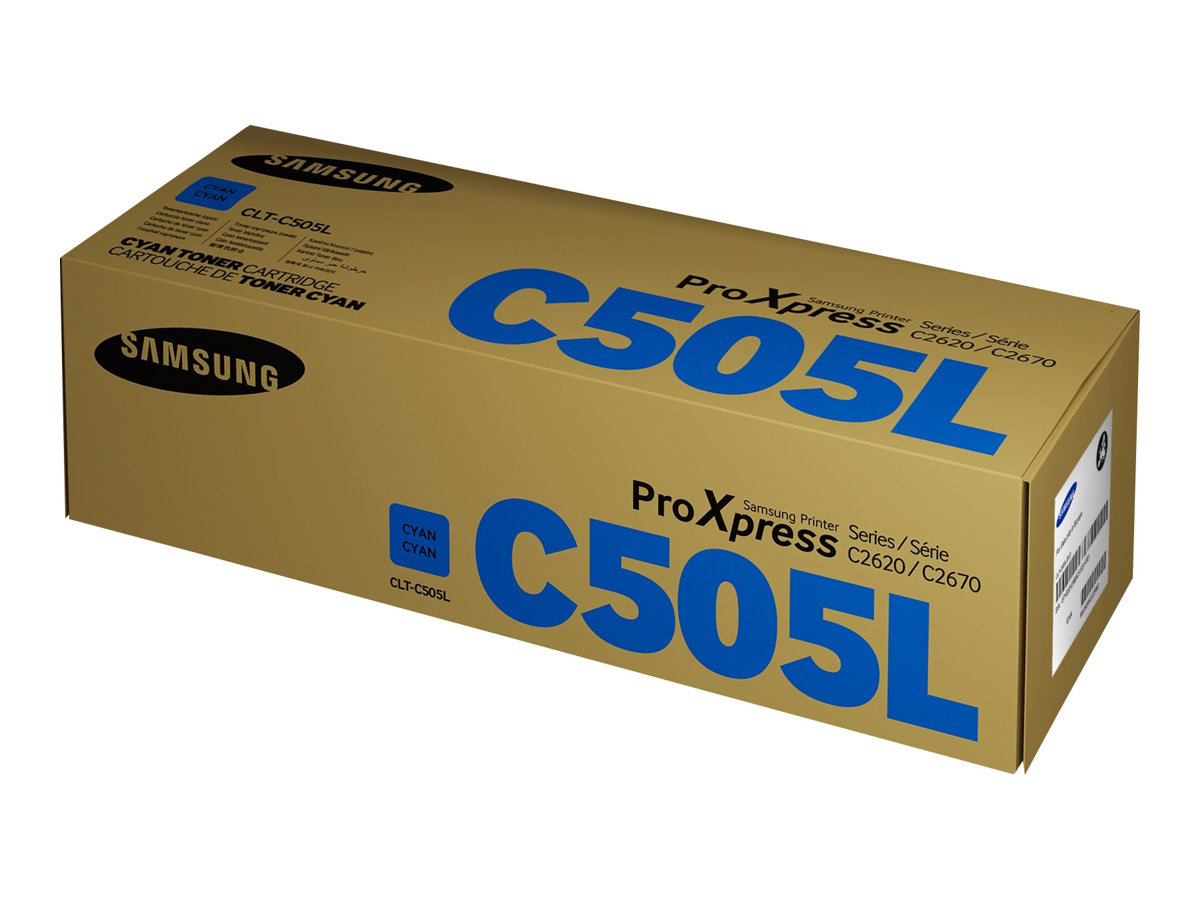 HP Samsung CLT-C505L - Hohe Ergiebigkeit - Cyan - Original - Tonerpatrone (SU035A)