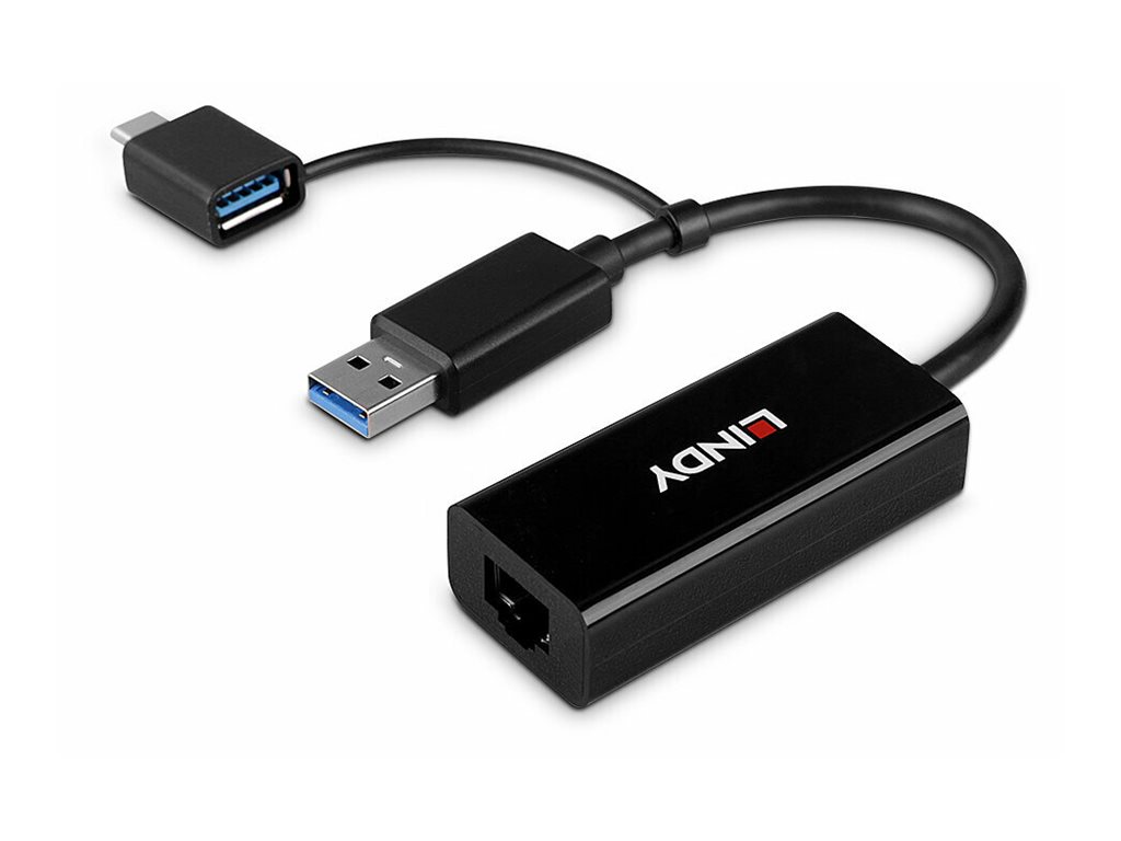 Lindy USB 3.2 Gen 1 Gigabit Ethernet Converter - 1.000 Mbps - Ethernet, Ansicht 3
