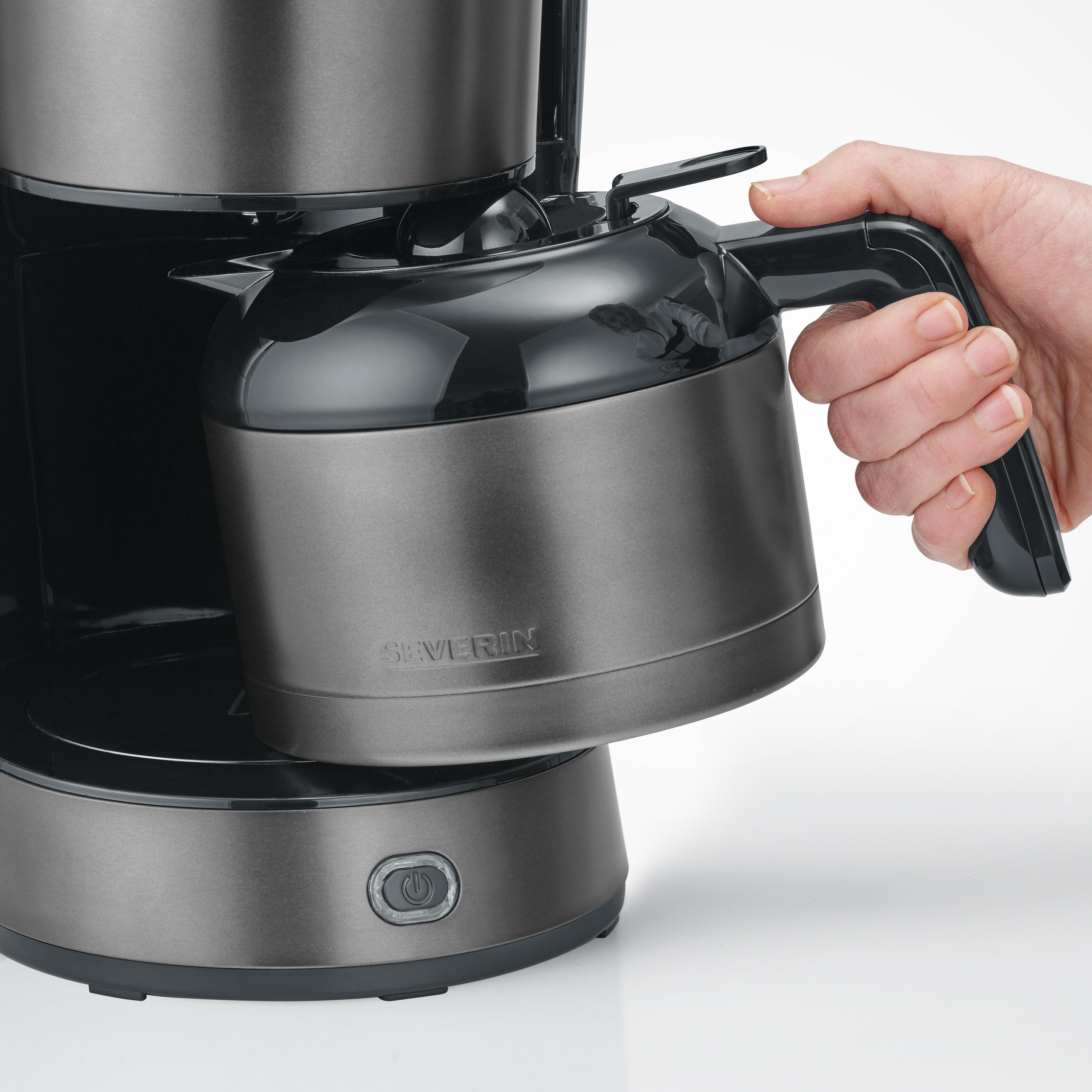 SEVERIN KA 9343 Dark Inox mit Thermoskanne, Ansicht 4