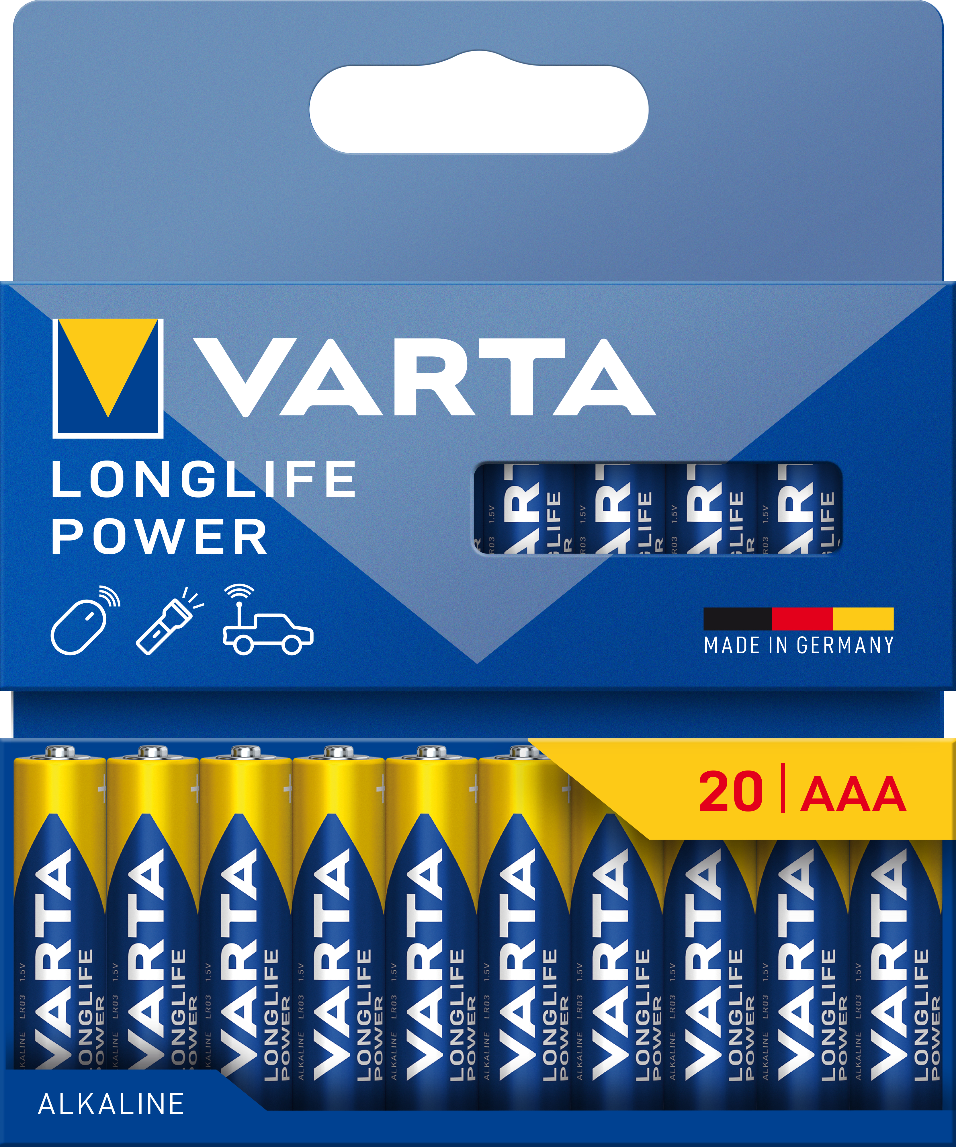Varta 1x20 Longlife Power Micro AAA LR 03 04903121720 04903 121 720 - Batterie, Ansicht 2