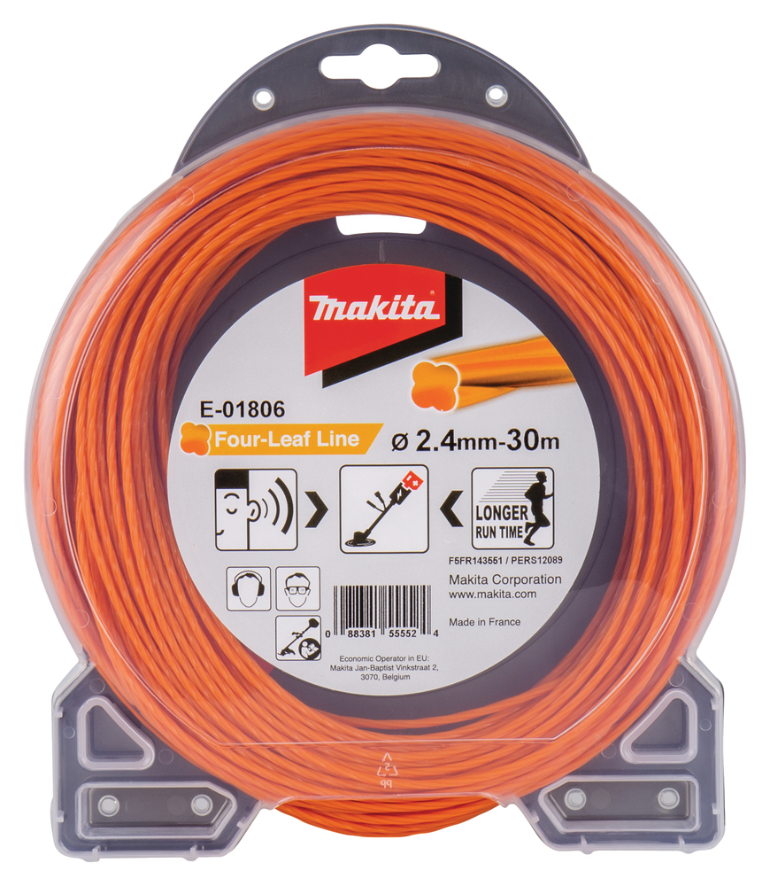 Makita Fadenstücke - 2.4 mm - Länge: 30 m - für Makita DUR368AZ, DUR368LZ, DUR369AZ, UR012GZ02, UR101CZ, Ansicht 3