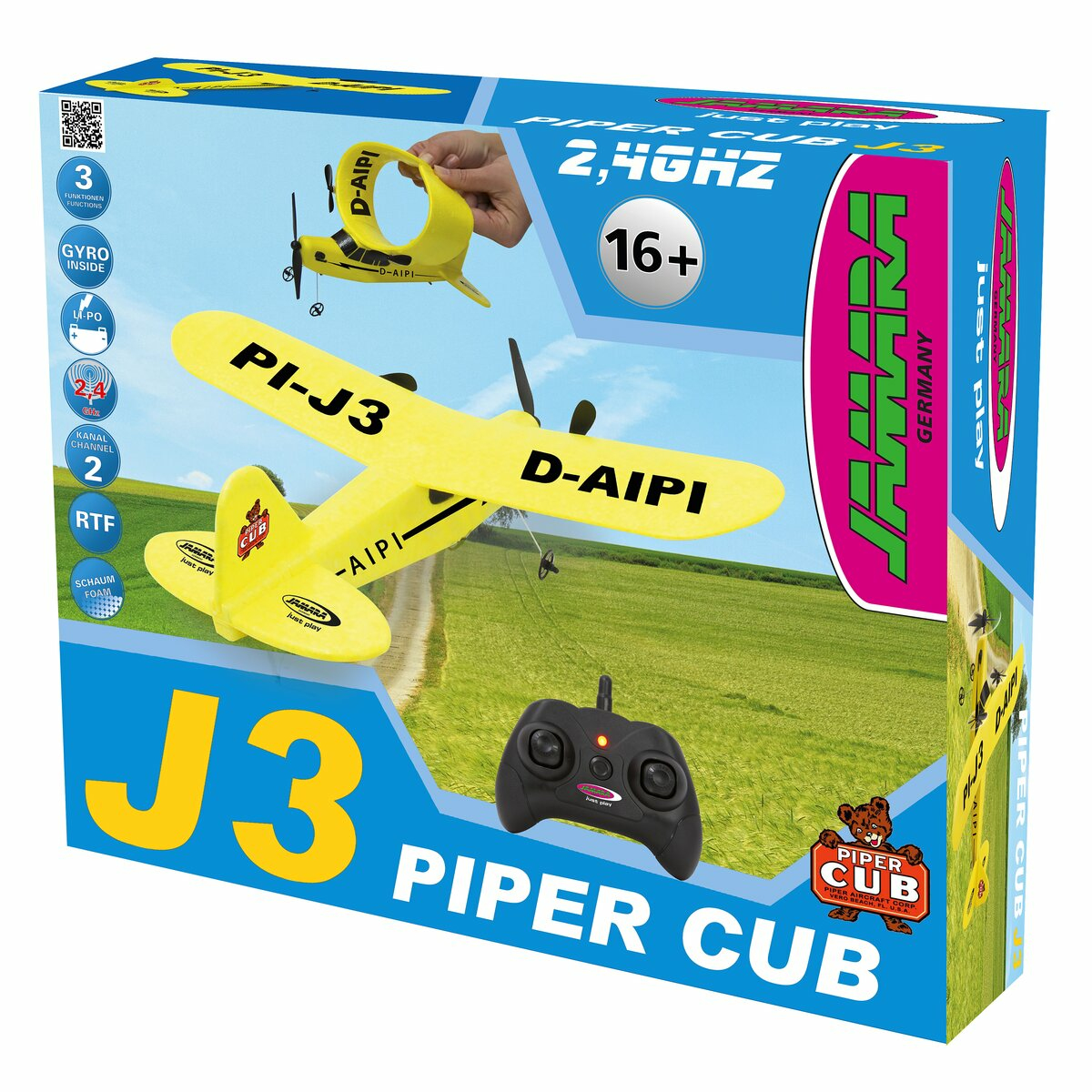 JAMARA J3-CUB Flugzeug Gyro 2CH 2.4GHz, Ansicht 2